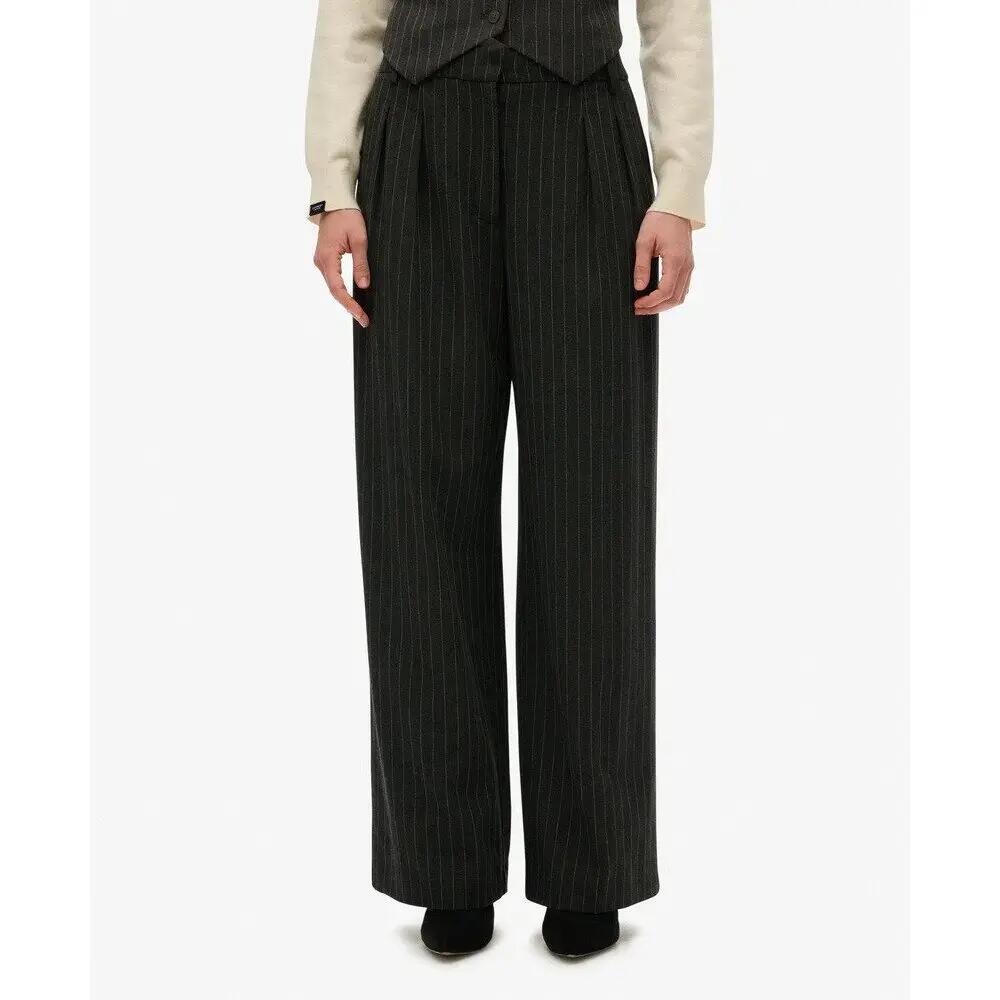 Women’s mid-rise striped trousers Superdry 4/7