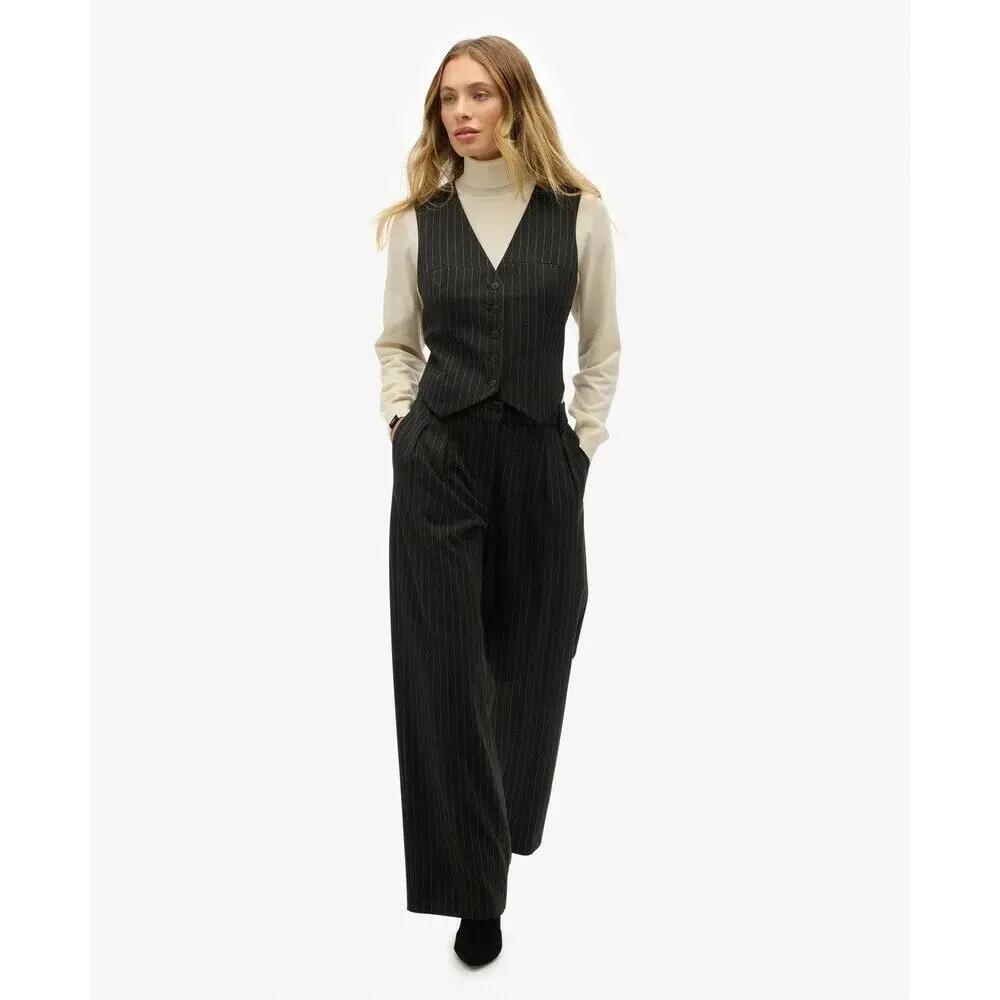 Women’s mid-rise striped trousers Superdry 3/7
