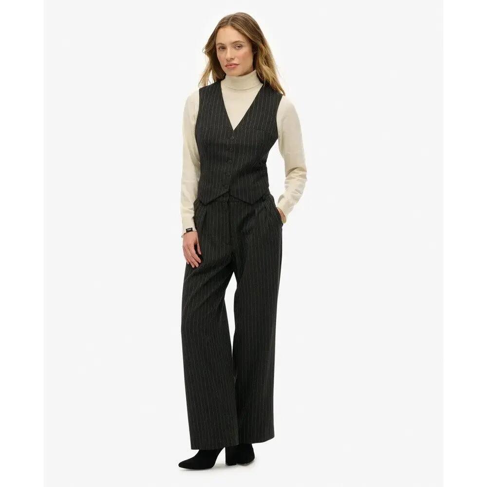 Women’s mid-rise striped trousers Superdry 2/7