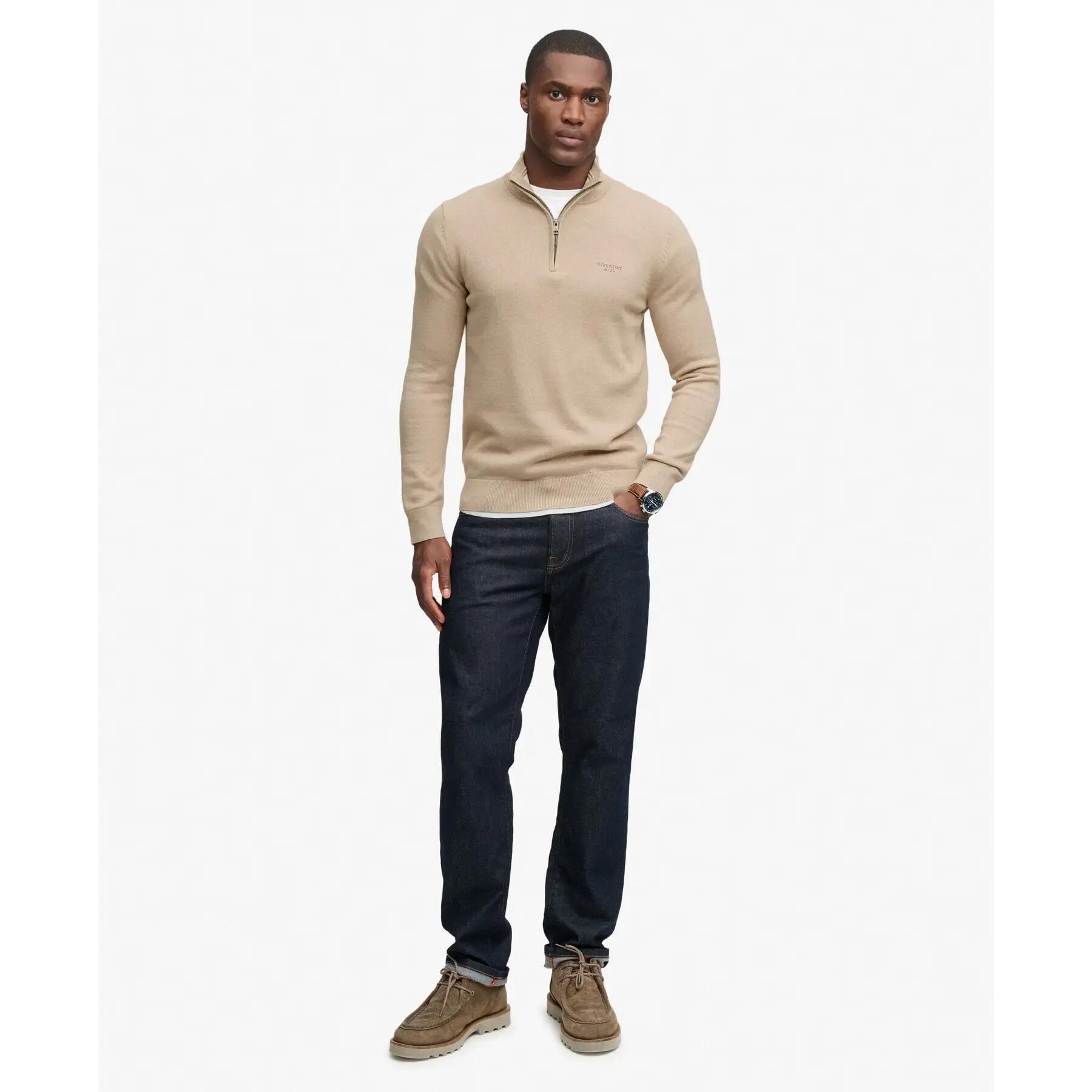 Pull demi-zip Superdry Prep Essential 3/7