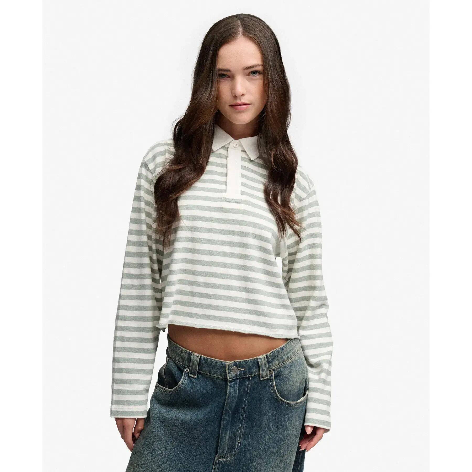 Women's long-sleeved polo shirt Superdry Athletic Essentials 2/7