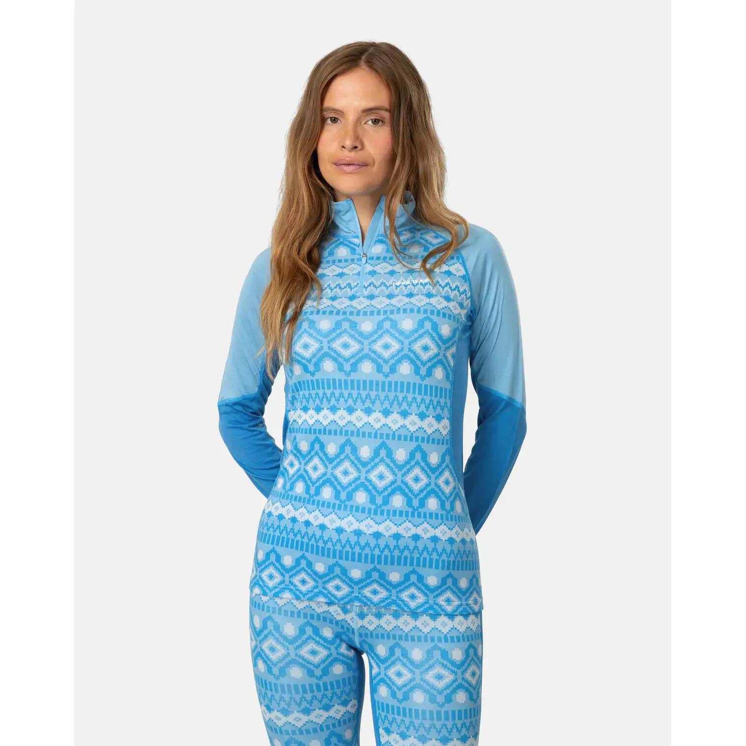 Maillot demi-zip manches longues femme Kari Traa Malia 3/5