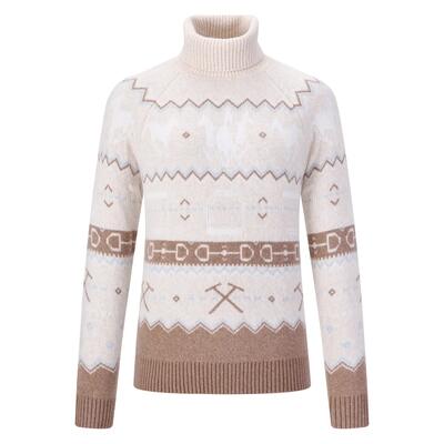 Vrouwen gebreide trui met patroon hv polo every