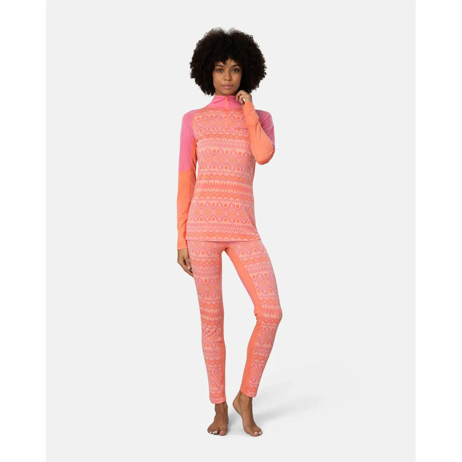 Maglia mezza zip maniche lunghe donna Kari Traa Malia 5/6