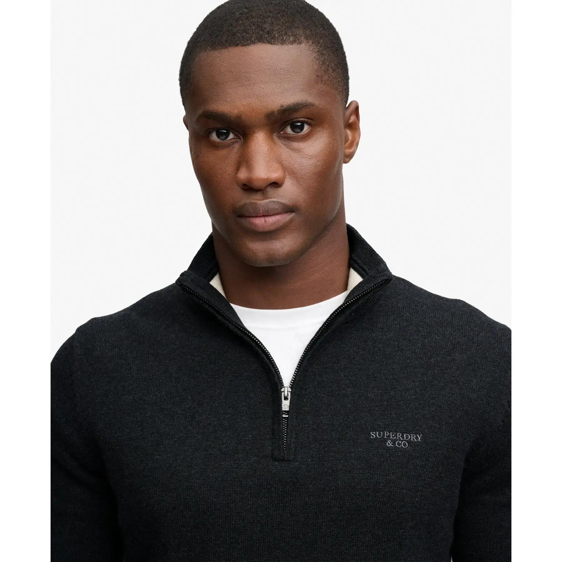 Trui met halve rits Superdry Prep Essential 3/7