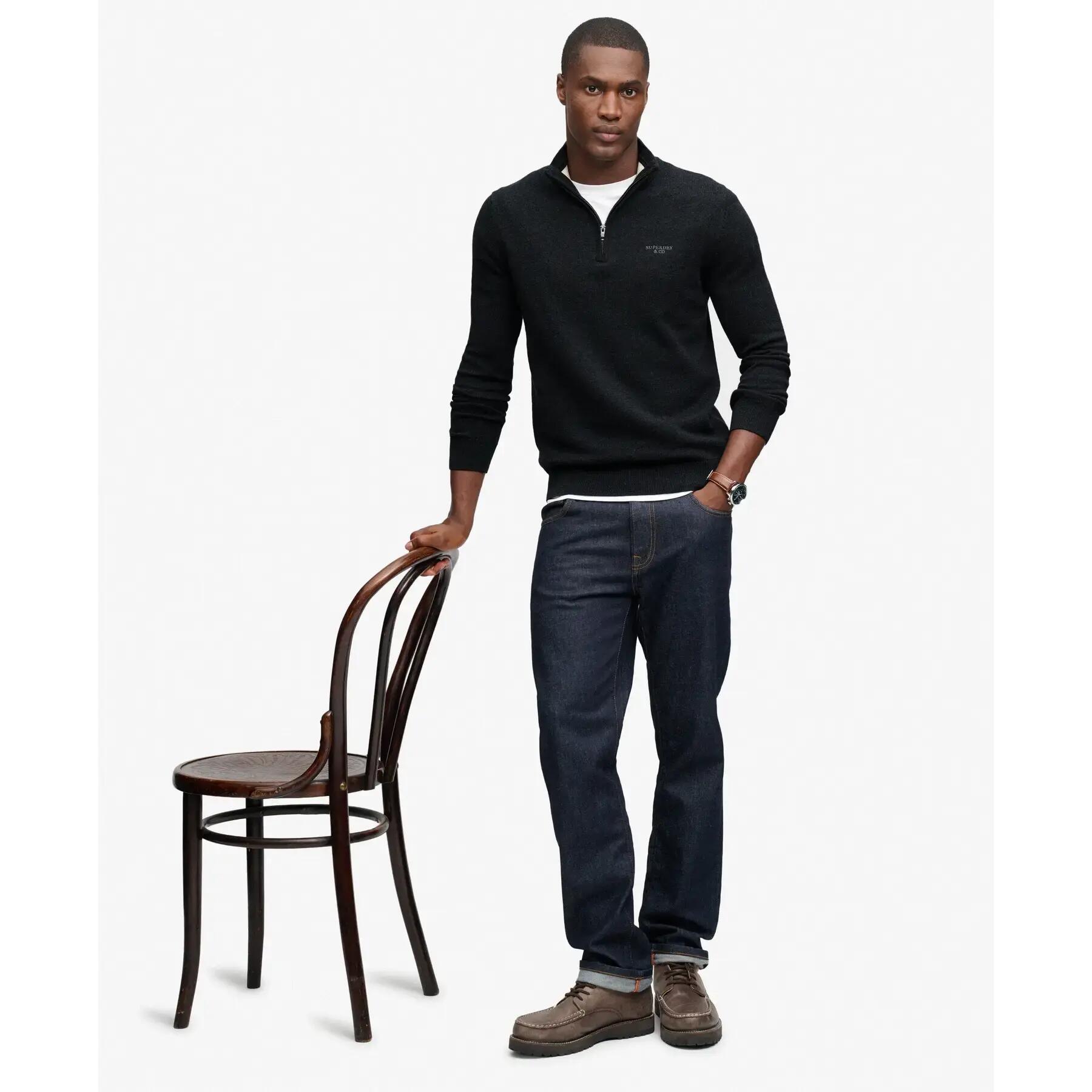 Trui met halve rits Superdry Prep Essential 2/7