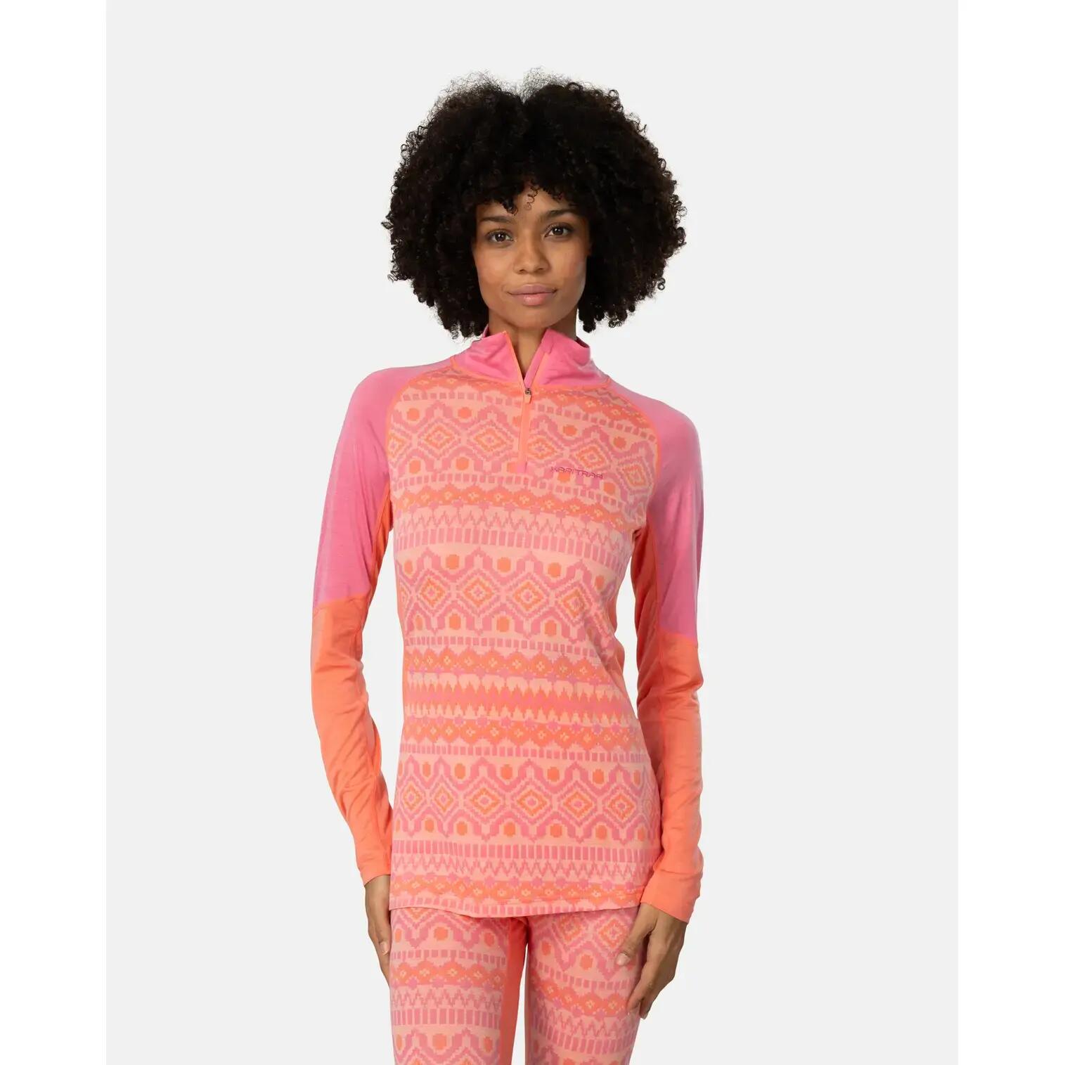 Maglia mezza zip maniche lunghe donna Kari Traa Malia 3/6