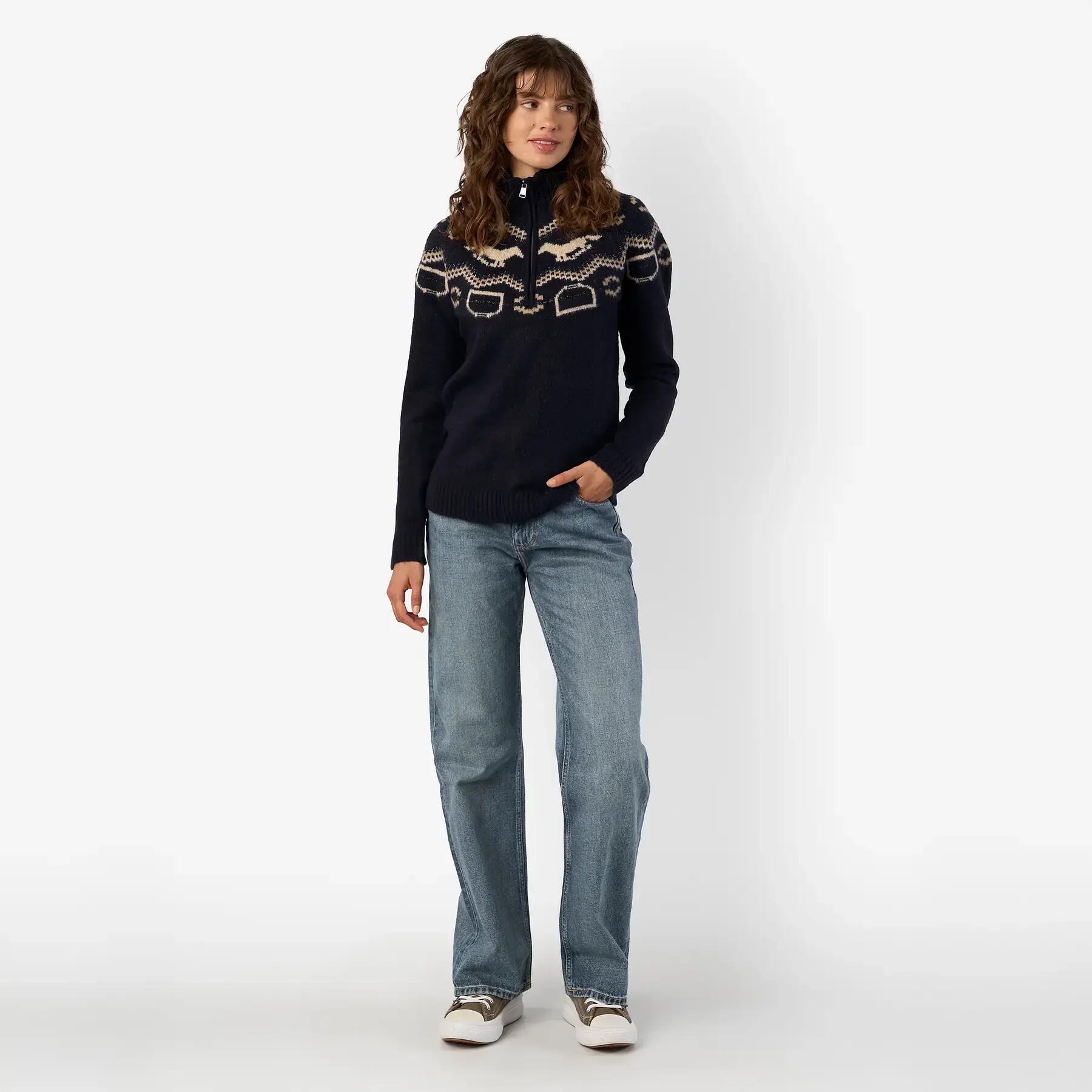 Pullover 1/2 Reißverschluss Damen HV Polo Josie 4/4