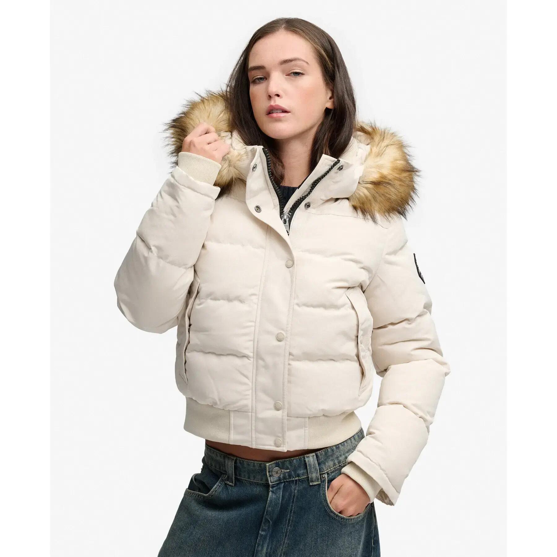 Casaco com capuz feminino Superdry Everest 5/6