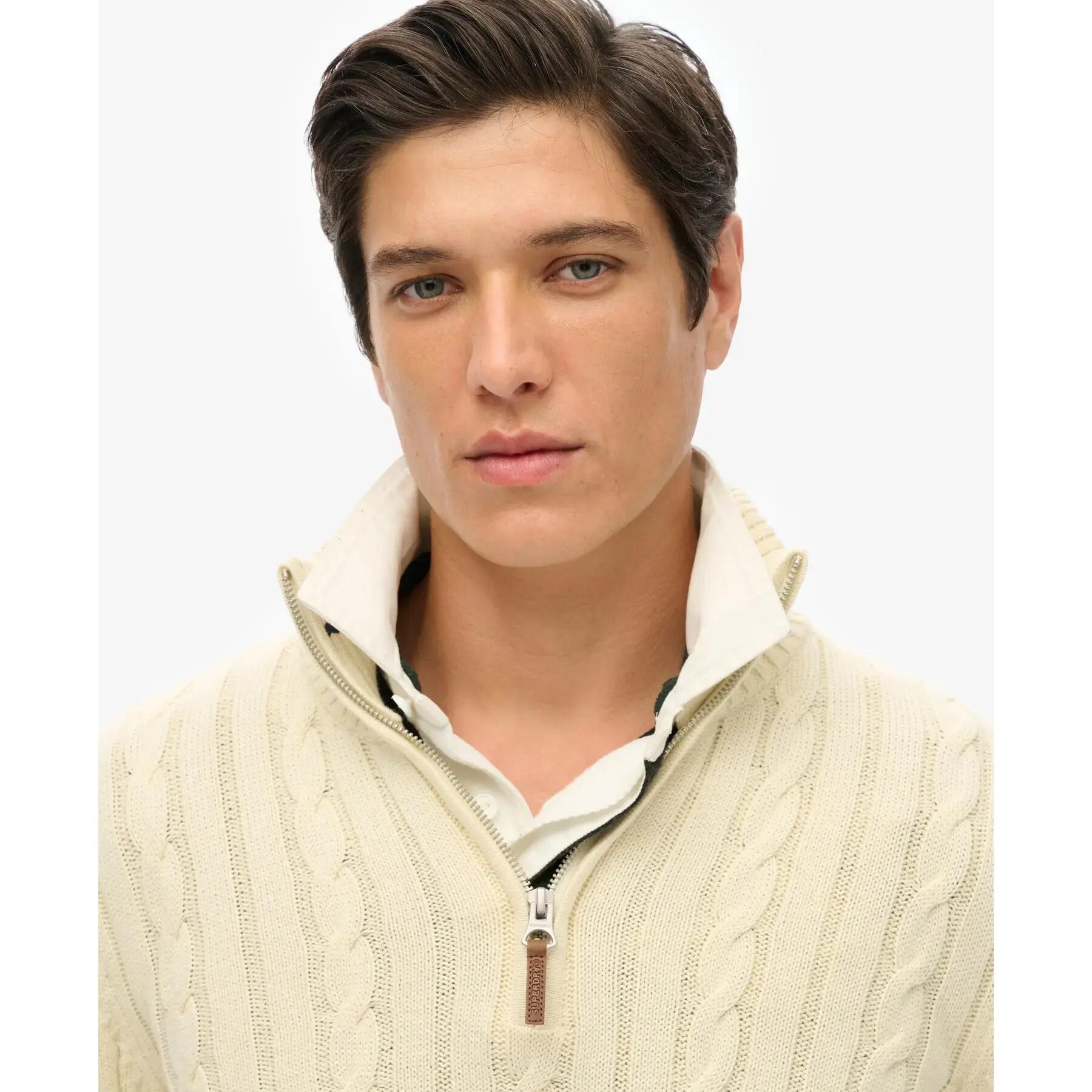 Pull camionneur torsadé en coton Superdry Preppy 4/5