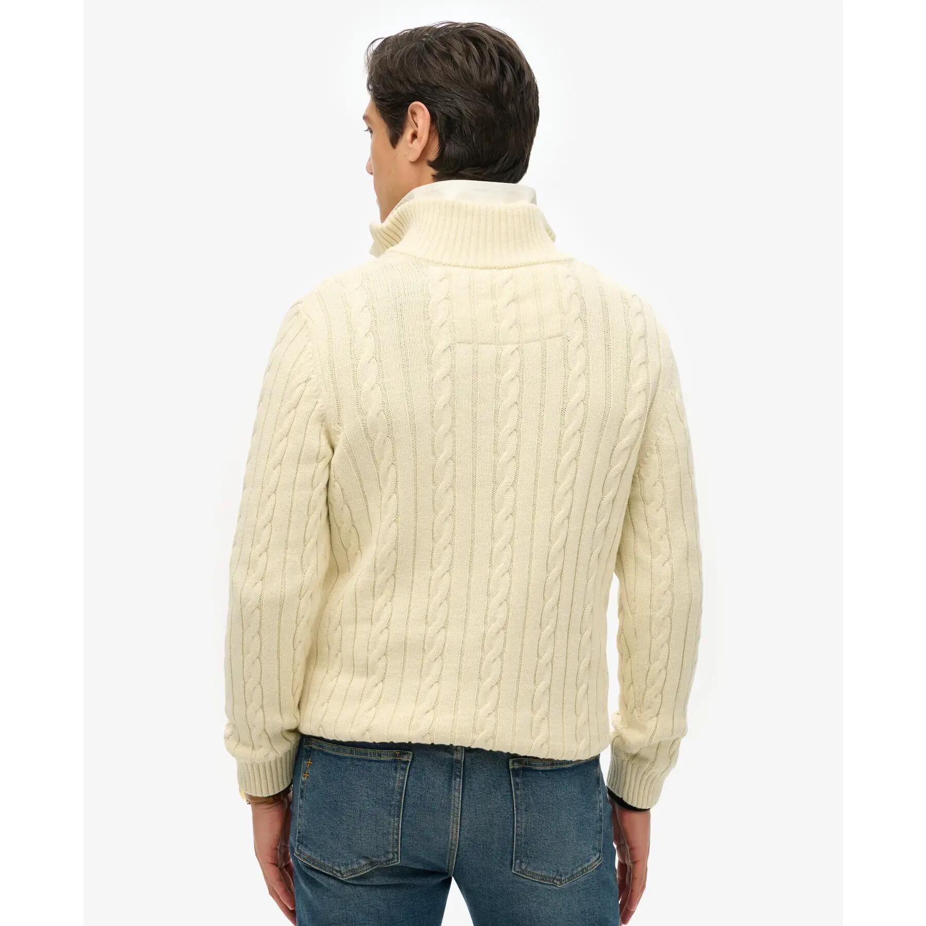 Pull camionneur torsadé en coton Superdry Preppy 3/5