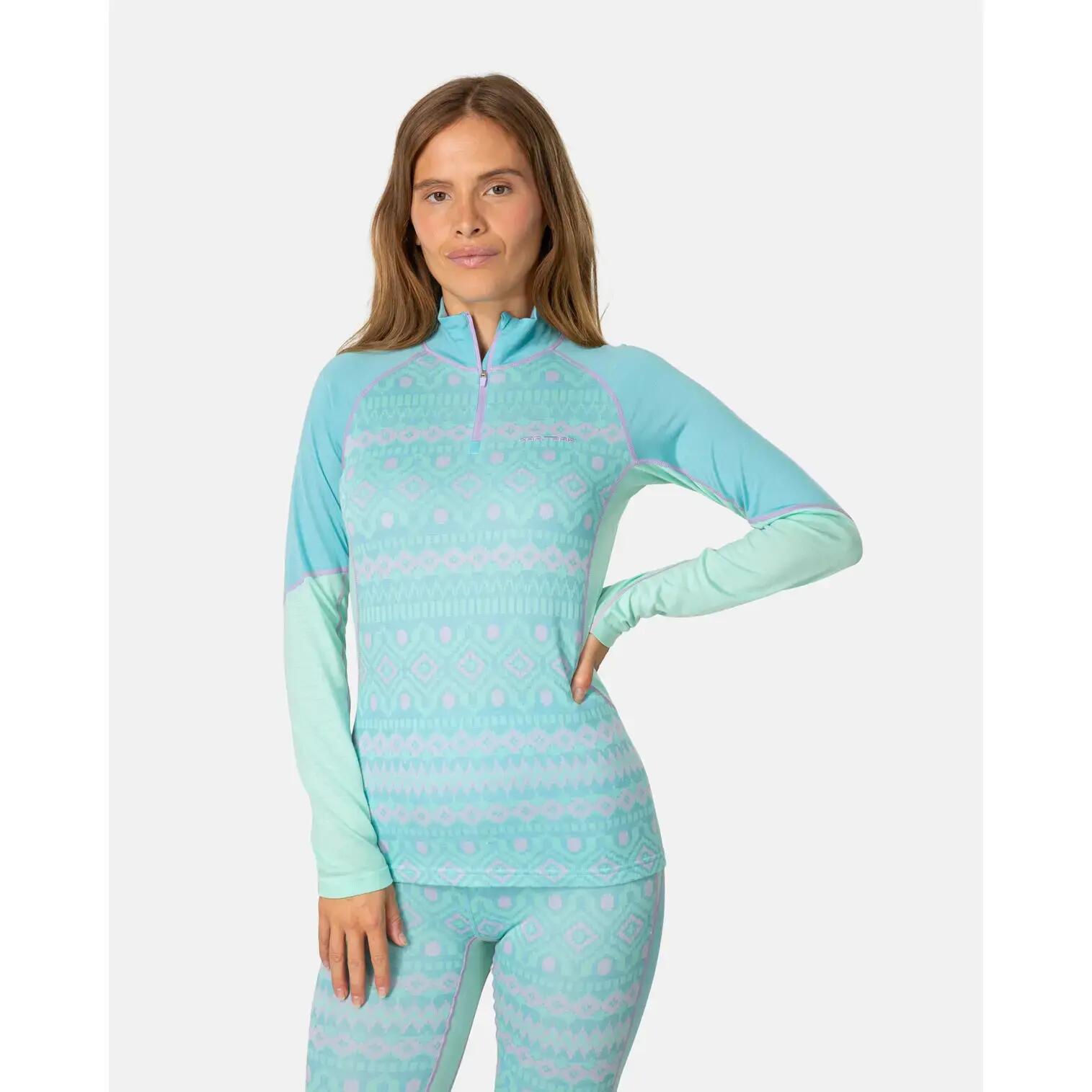 Maglia mezza zip maniche lunghe donna Kari Traa Malia 3/6