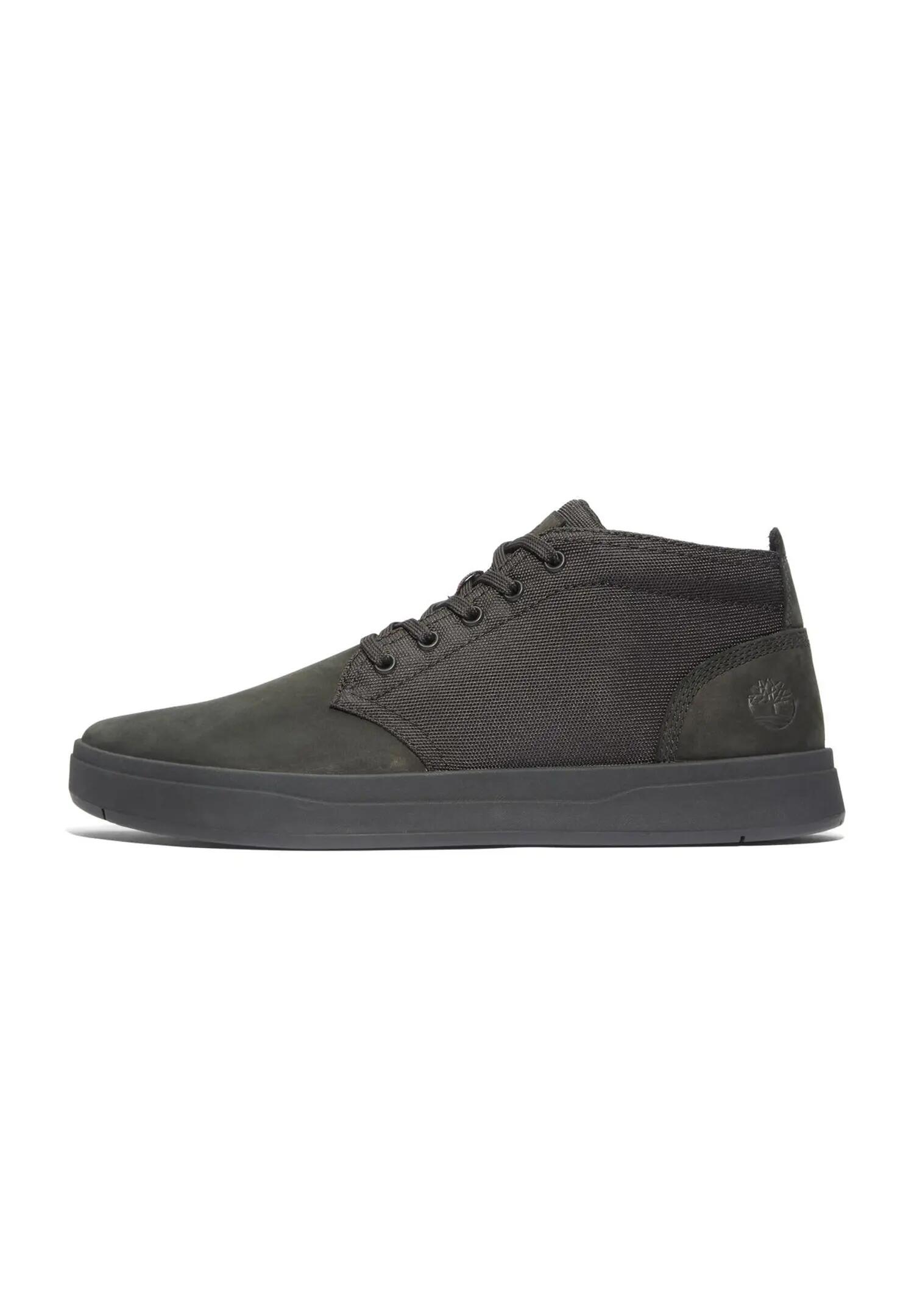 Timberland Herren DAVIS SQUARE Mid Lace Sneaker 1A1T16 001 Leder schwarz 3/7