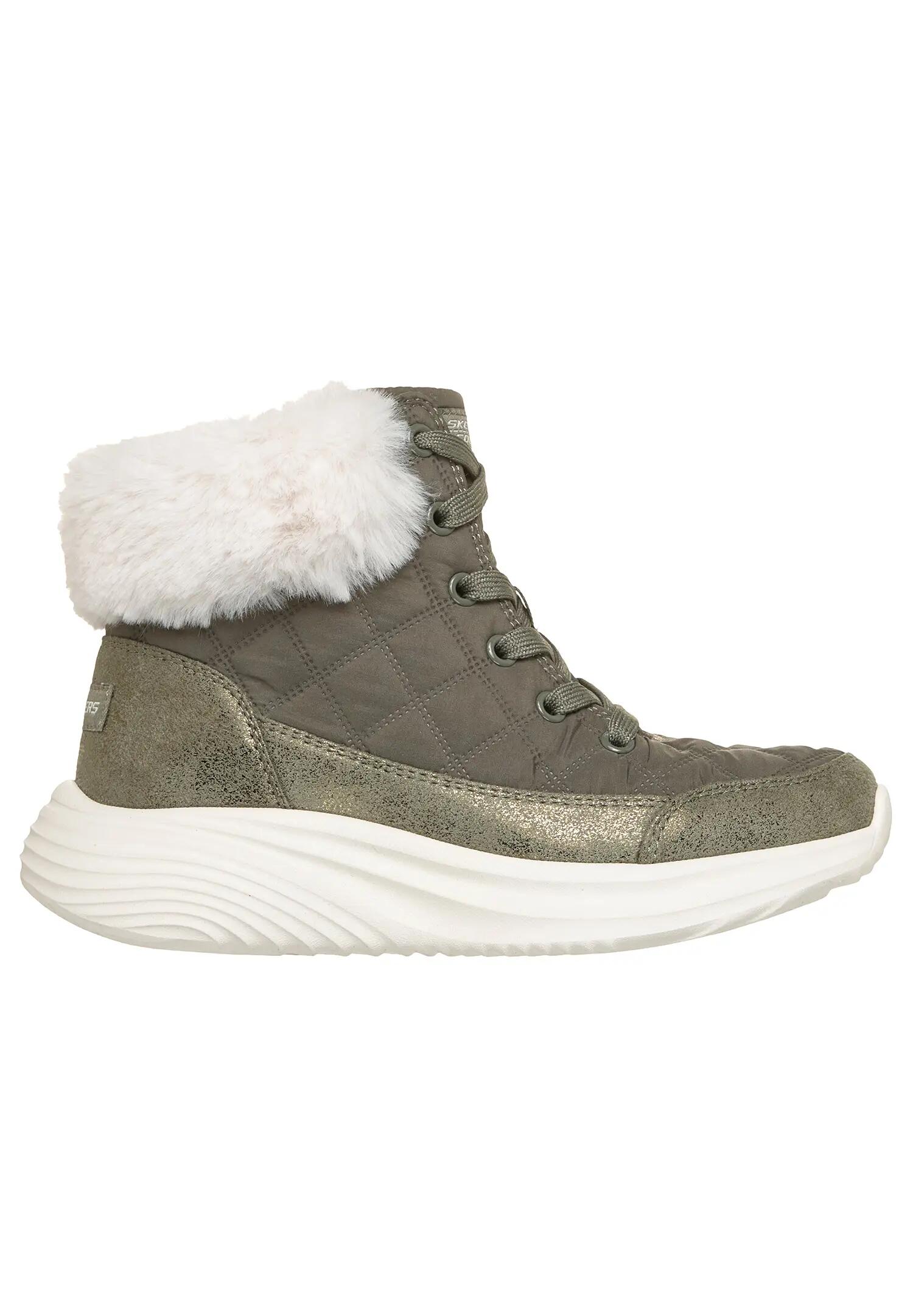 Skechers Mädchen Bounder Pro Cozy Fit Luxe Stiefel Olive 1/5