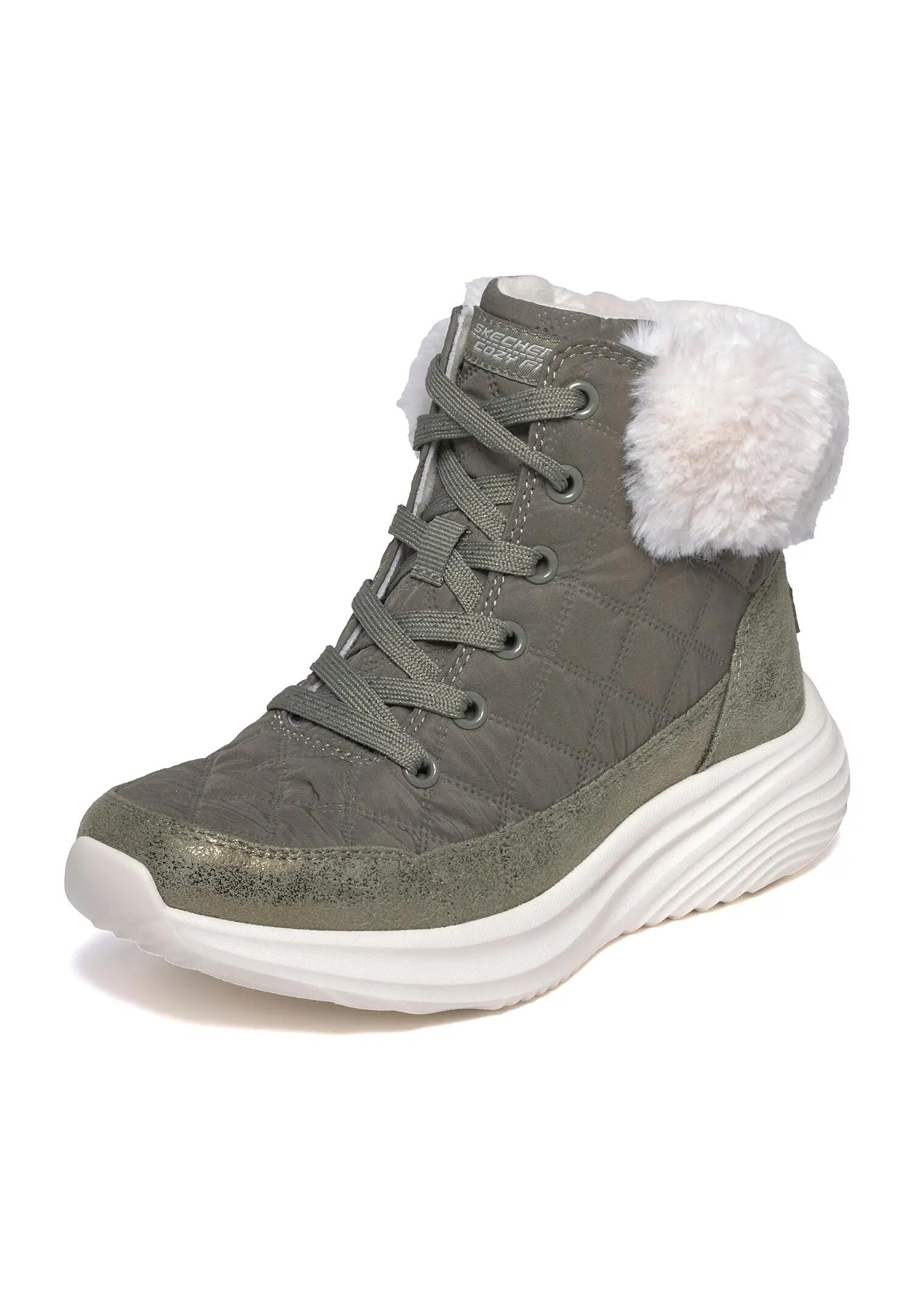 Skechers Mädchen Bounder Pro Cozy Fit Luxe Stiefel Olive 2/5