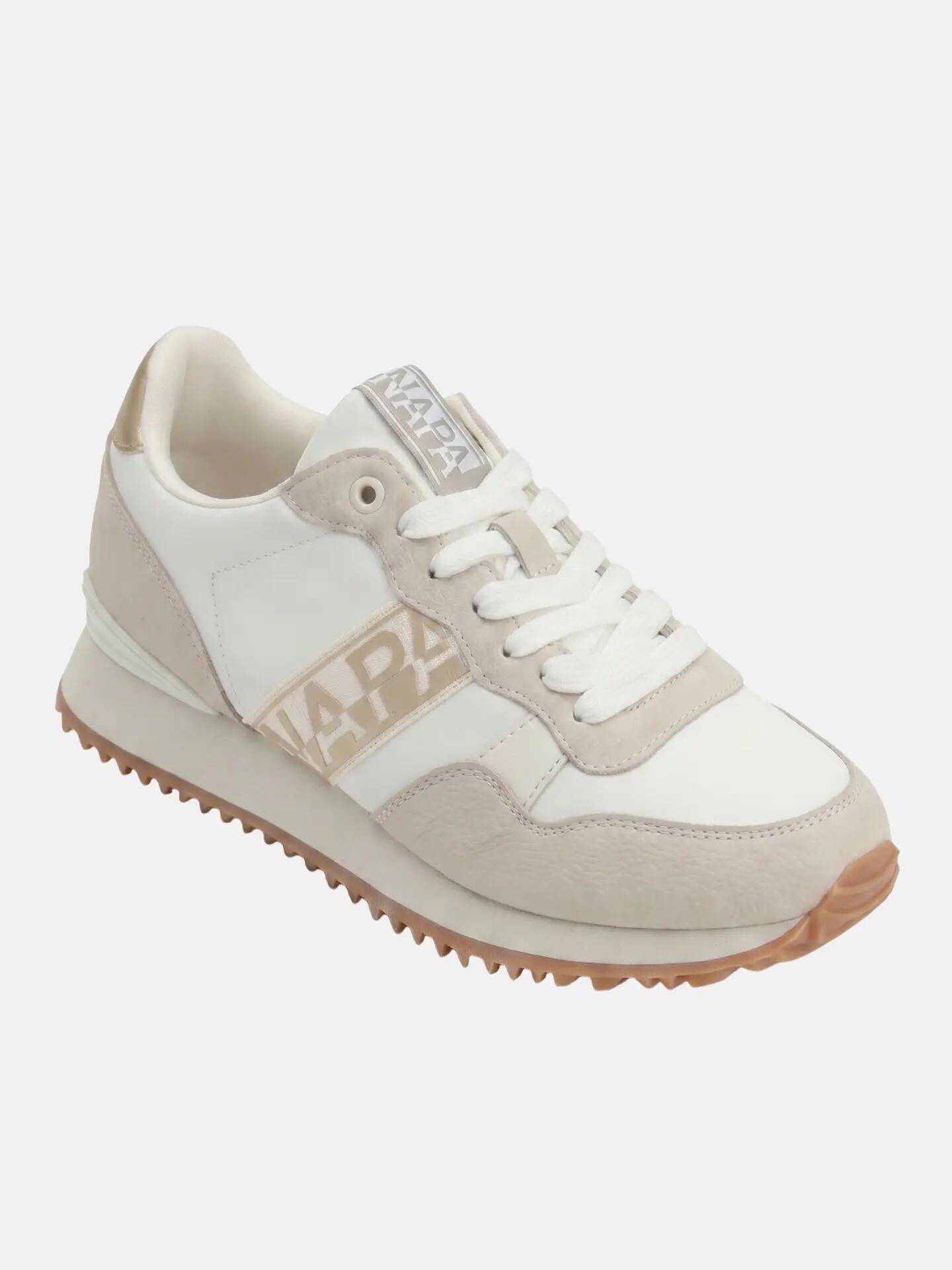 Napapijri Adidași Platform Femei Albi cu Șireturi - Casual