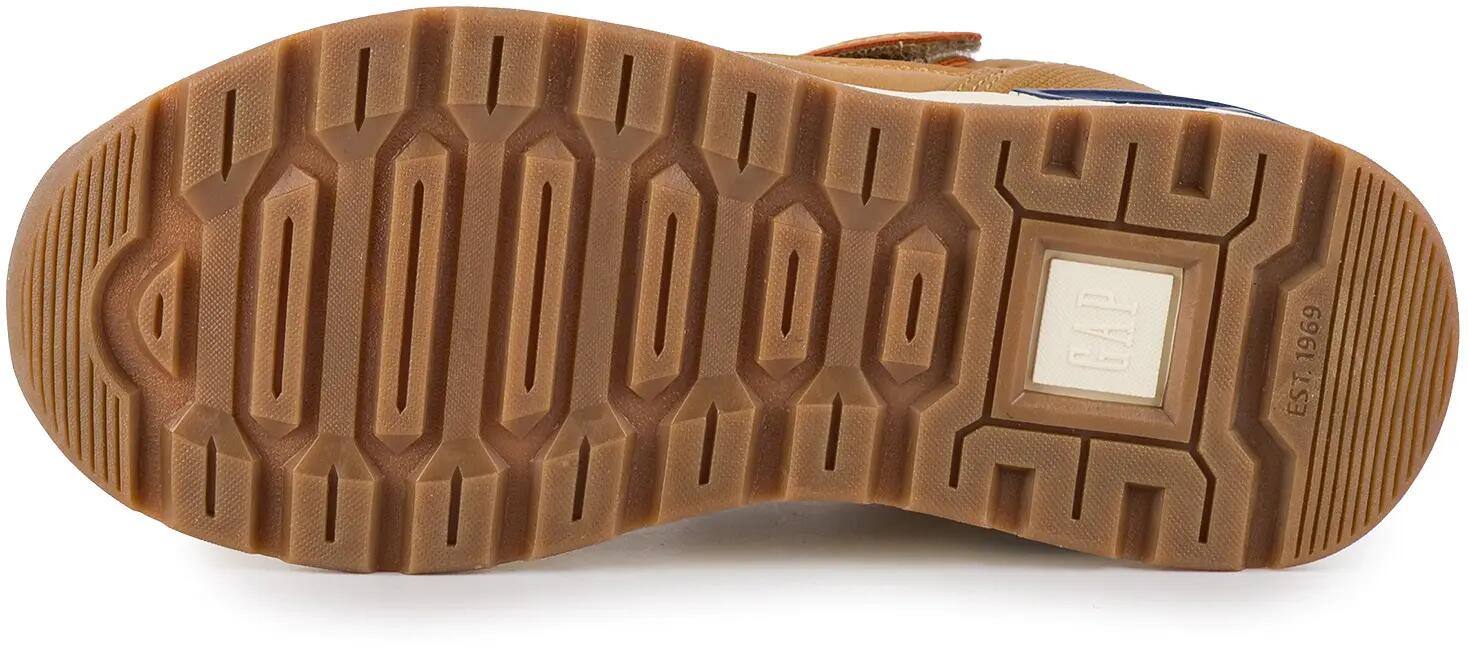 Dziecięce buty sneakersy sportowe wysokie chłopięce brązowe dla chłopca na rzep 6/12