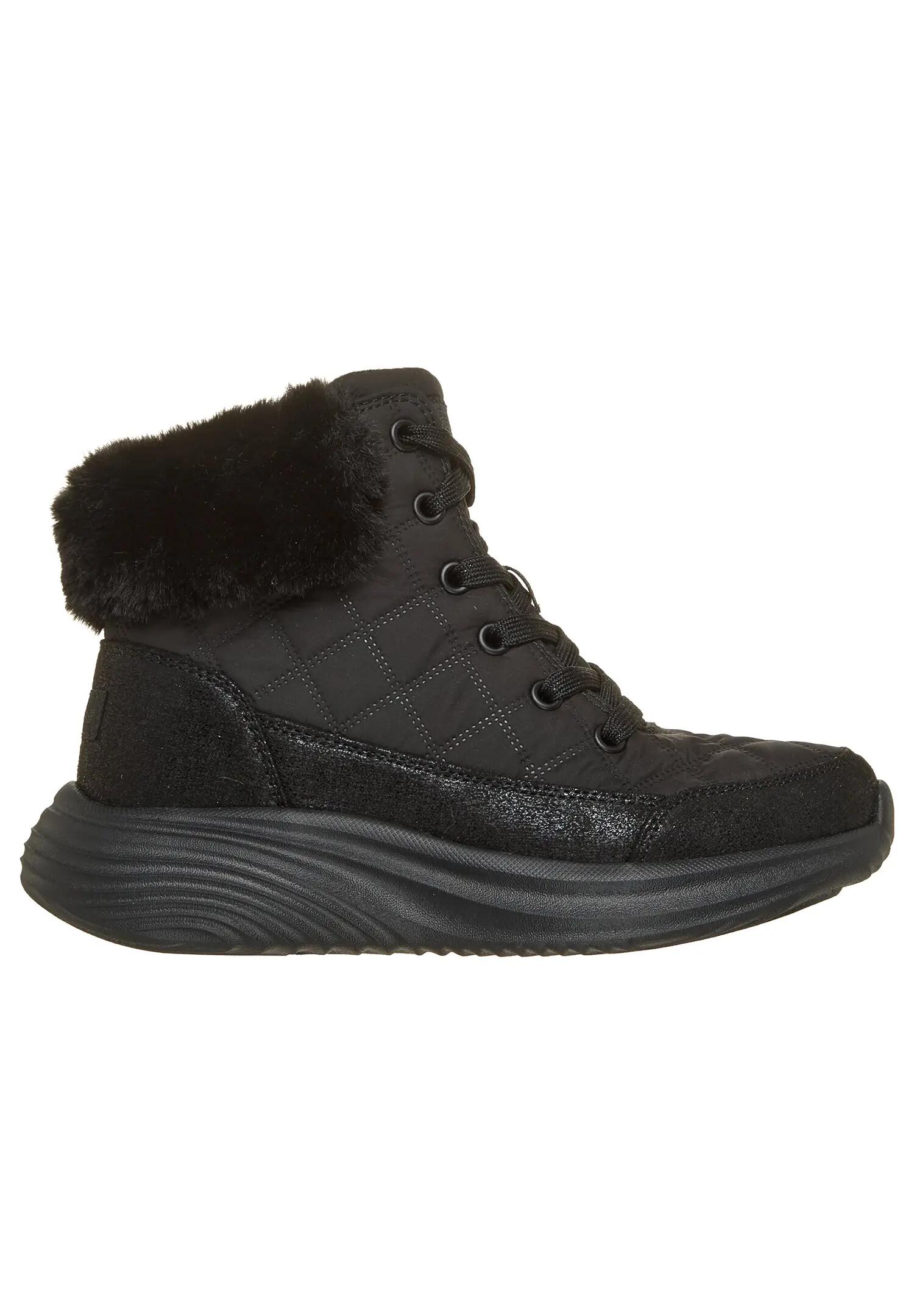 Skechers Mädchen Bounder Pro Cozy Fit Luxe Stiefel Schwarz 1/5