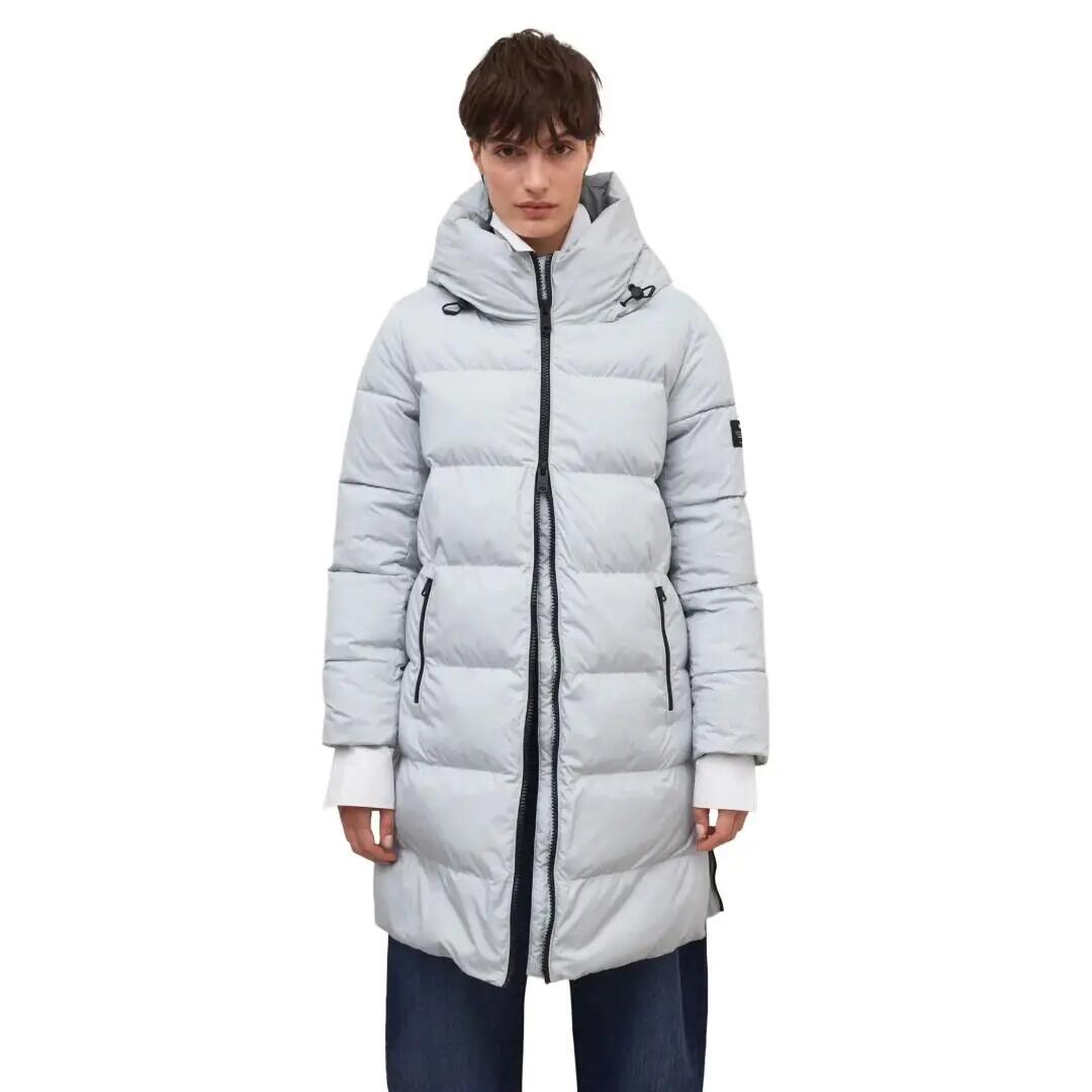 Cazadora Azul Ecoalf Manlie Jacket Blue Pearl Repelente Al Agua 2/4