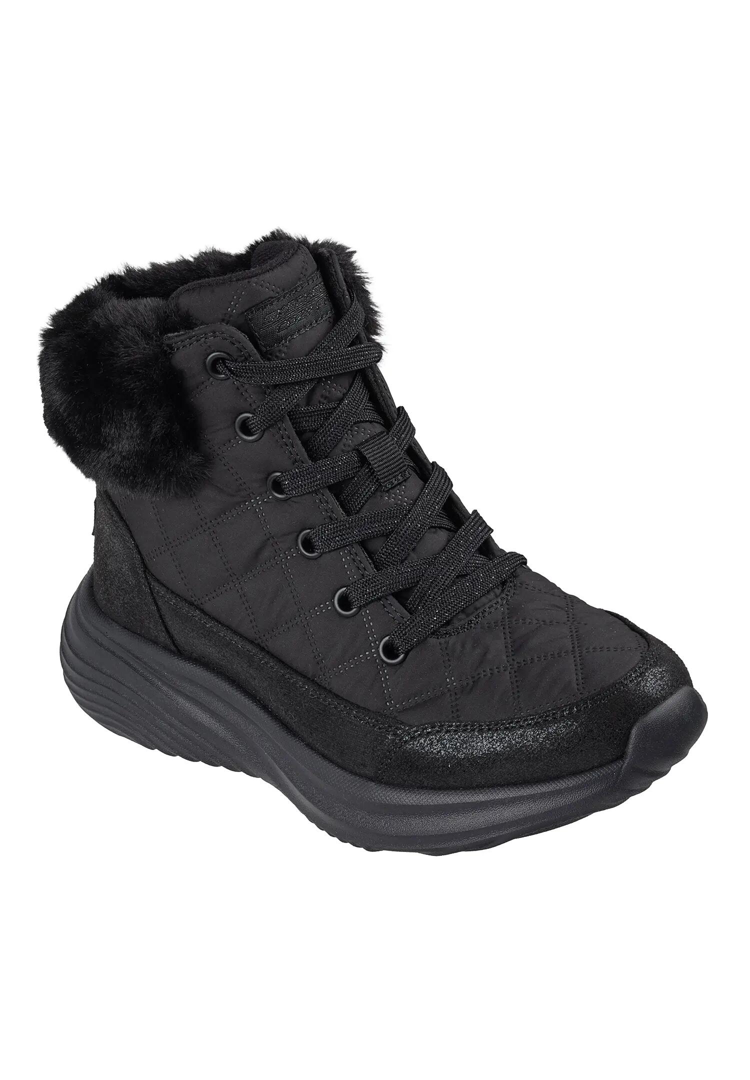 Skechers Mädchen Bounder Pro Cozy Fit Luxe Stiefel Schwarz 4/5