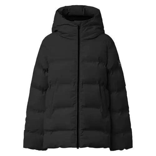 Cazadora Verde Ecoalf Mia Charcoal Kahki con Capucha de Corte Relajado 4/4
