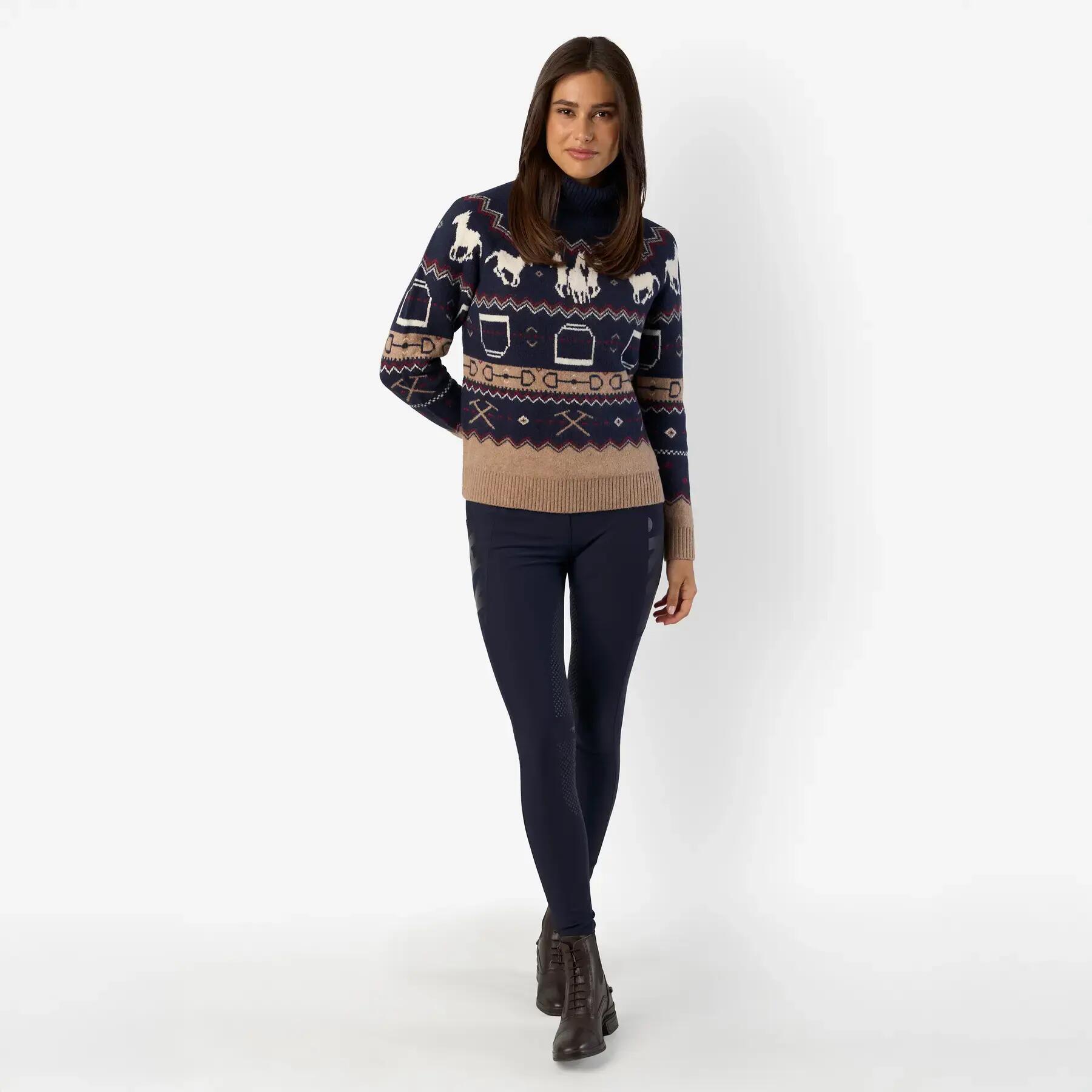 Vrouwen gebreide trui met patroon HV Polo Every 4/4