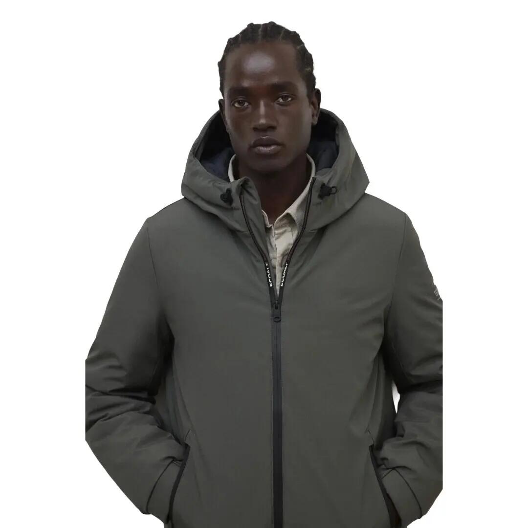 Cazadora Verde Ecoalf Cartes Jacket Man Olive de Ajuste Regular 4/5