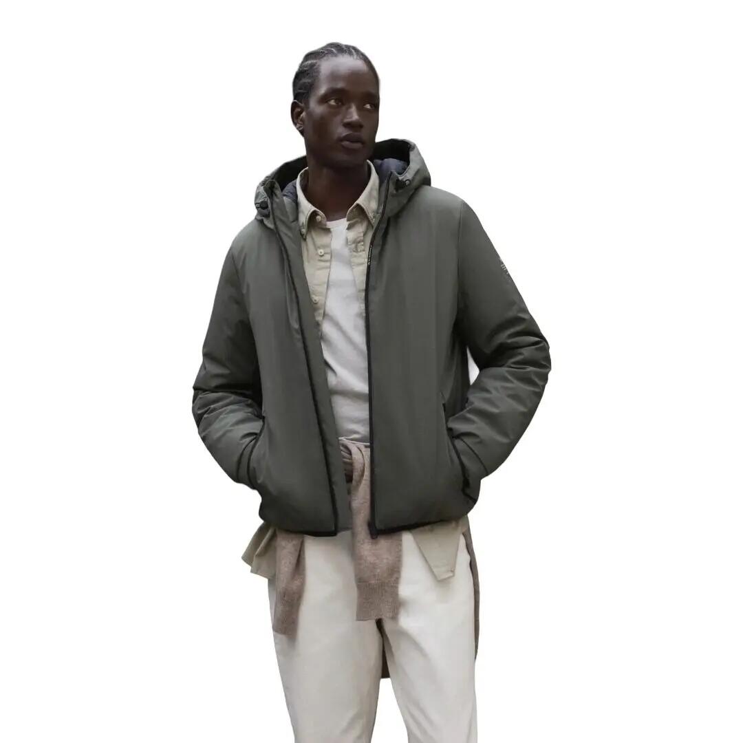 Cazadora Verde Ecoalf Cartes Jacket Man Olive de Ajuste Regular 2/5