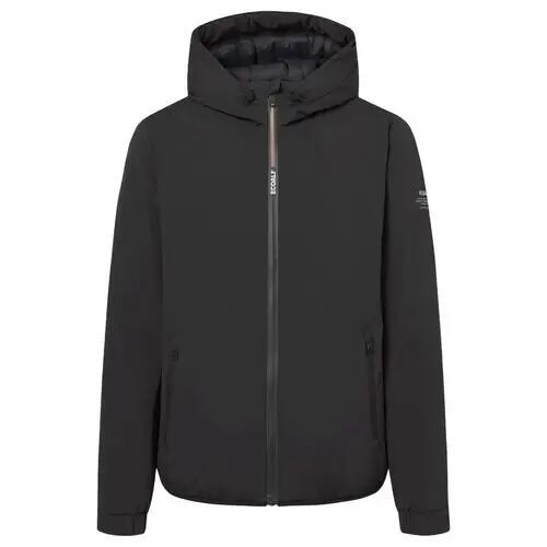 Cazadora Negra Ecoalf Cartes Jacket Man Black de Ajuste Regular 4/4