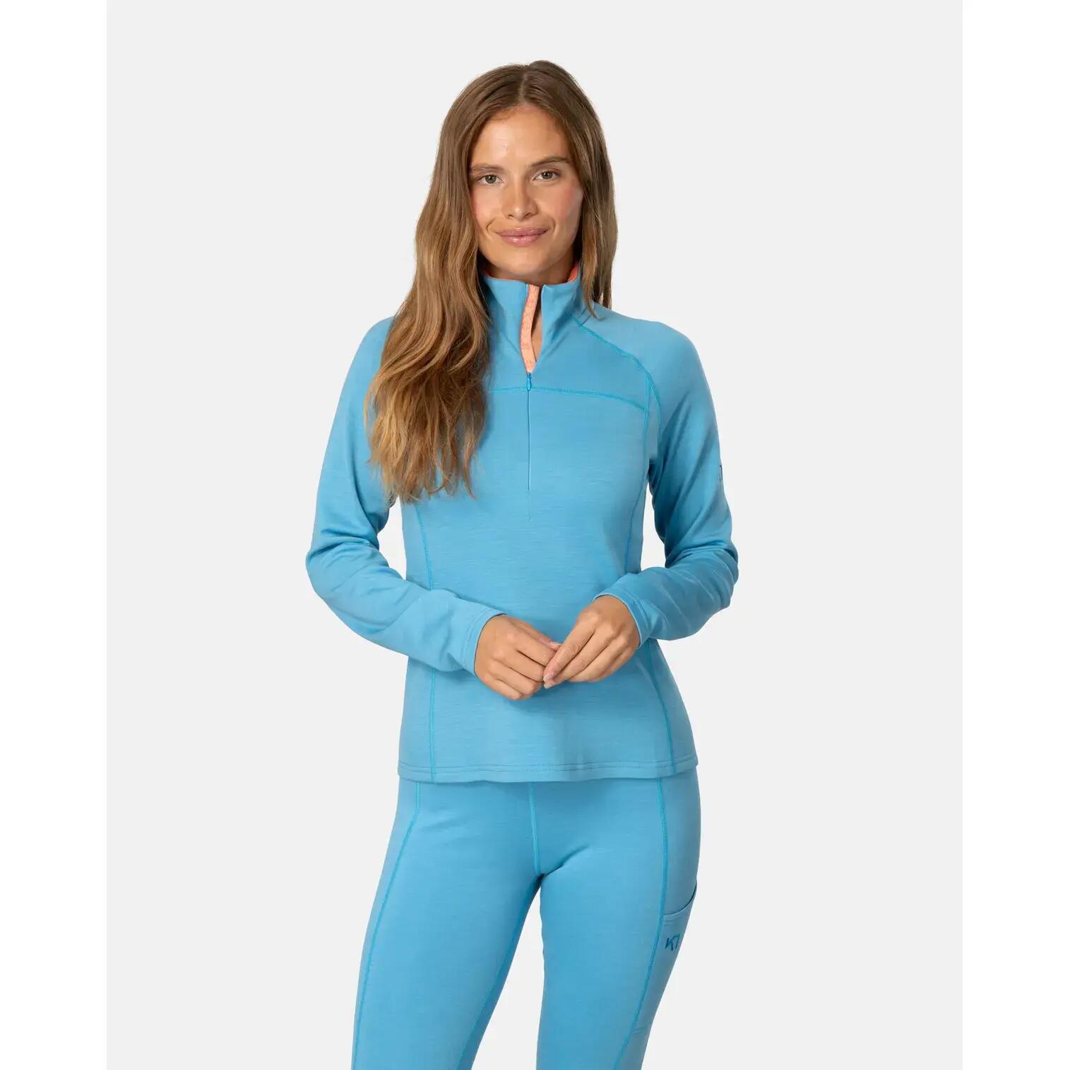 Maillot de manga larga con media cremallera mujer Kari Traa Nova 3/7