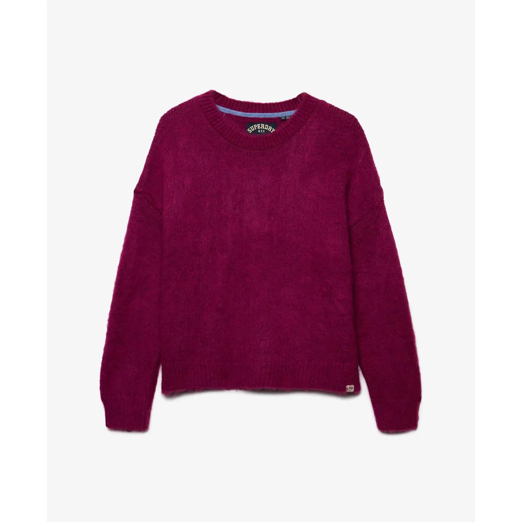 Pull overtaglia in maglia spazzolata donna Superdry 7/7