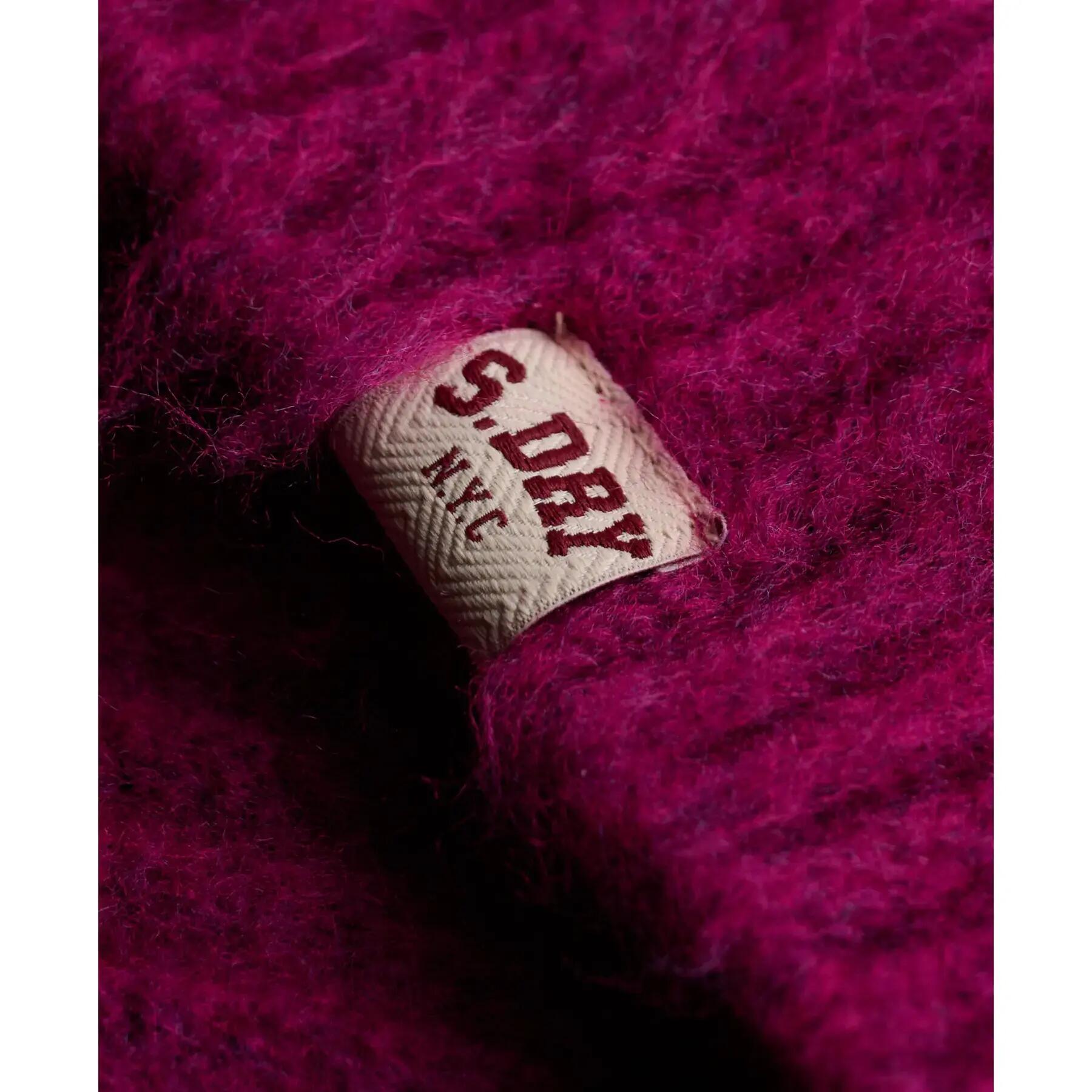 Pull overtaglia in maglia spazzolata donna Superdry 6/7
