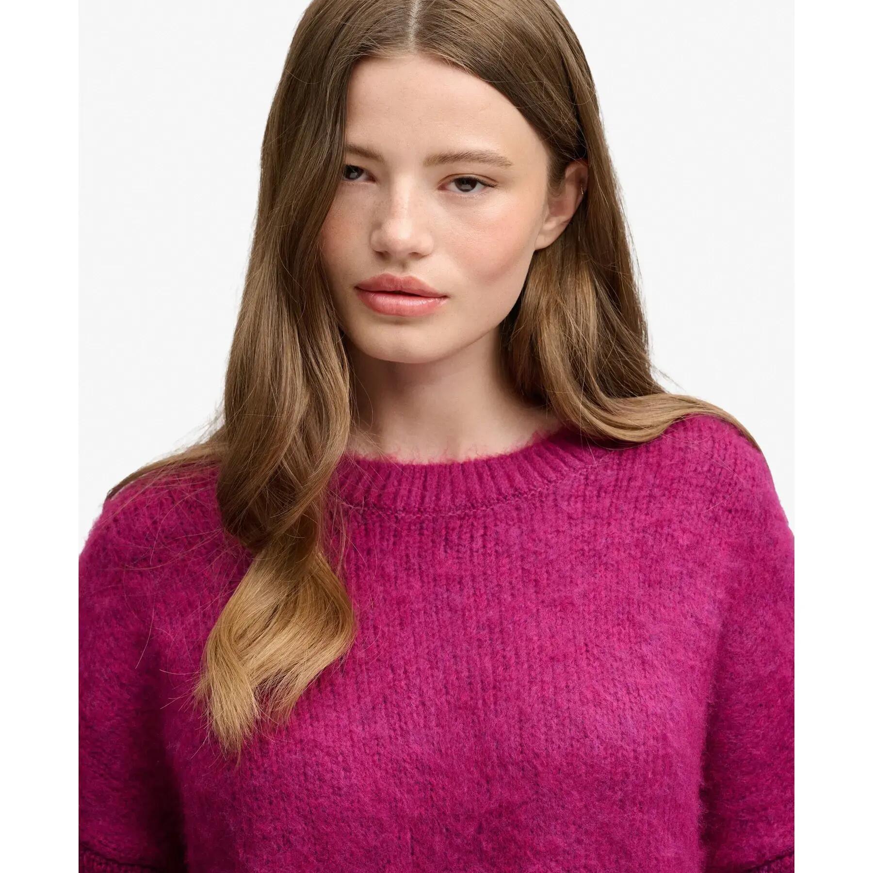 Pull overtaglia in maglia spazzolata donna Superdry 4/7