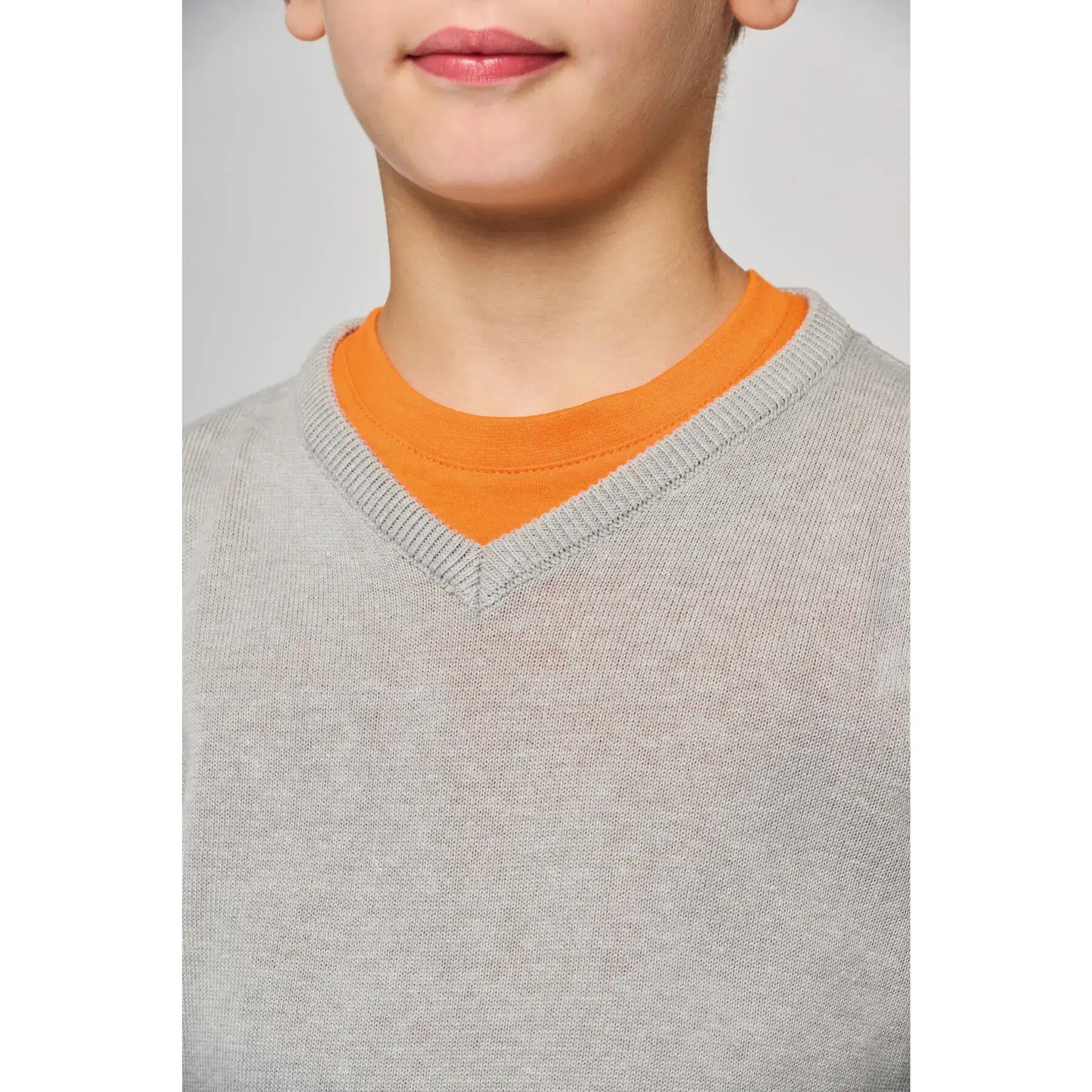 Maglione con scollo a V per bambini Kariban 7/7