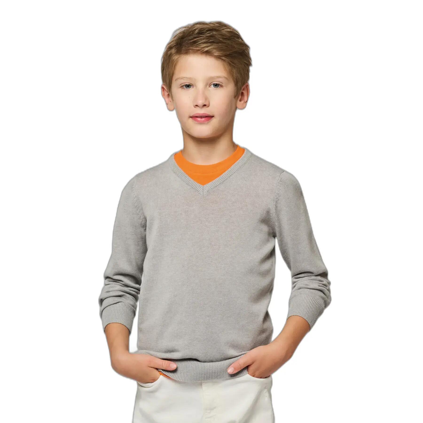 Maglione con scollo a V per bambini Kariban 2/7