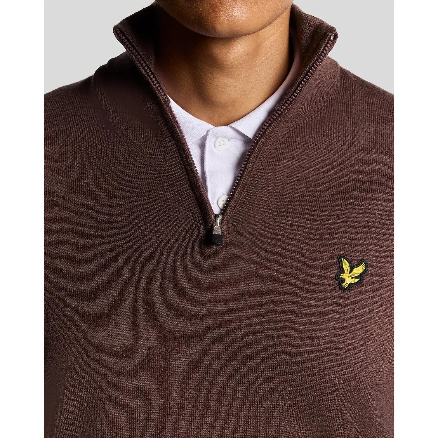 Pull en laine mérinos 1/4 zip Lyle & Scott 3/3