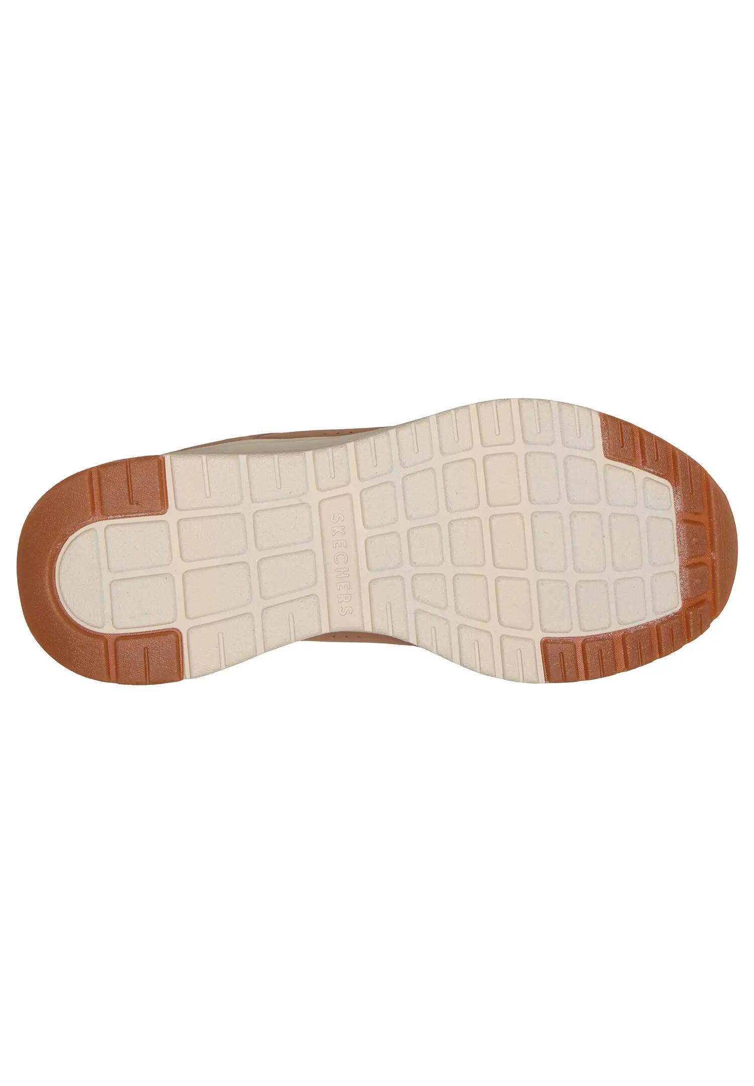 Skechers Damen UNO Lite 2 New Arc Slip Ins Sneaker Tan 3/5