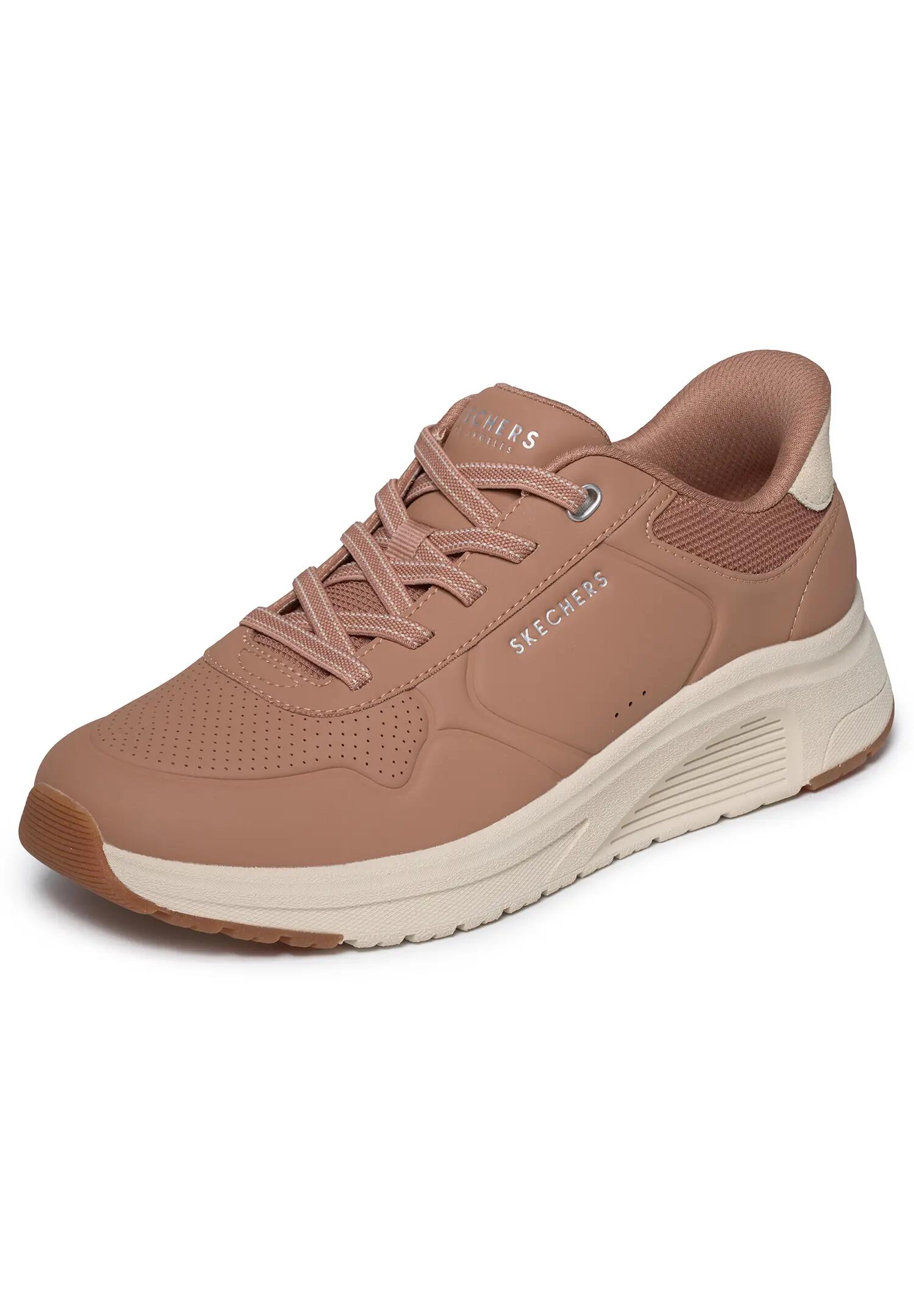 Skechers Damen UNO Lite 2 New Arc Slip Ins Sneaker Tan 2/5