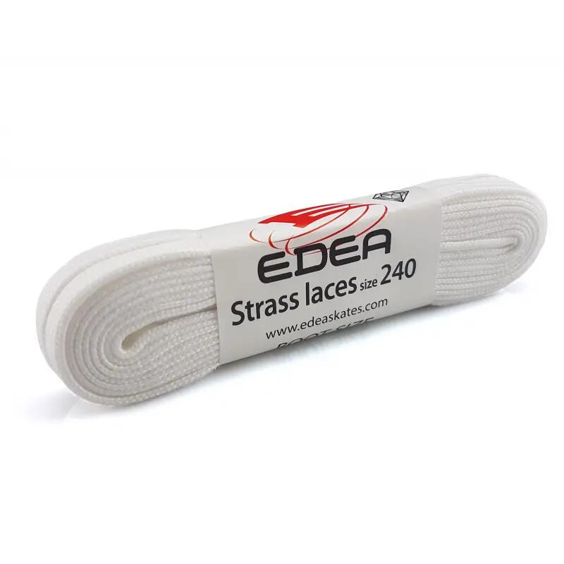 EDEA Laces for Ice skates with Crystals white