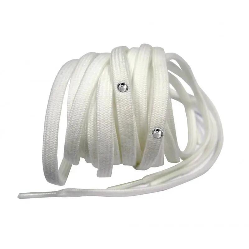 EDEA lacets pour patins de hockey sur glace avec cristaux Blanc 3/5