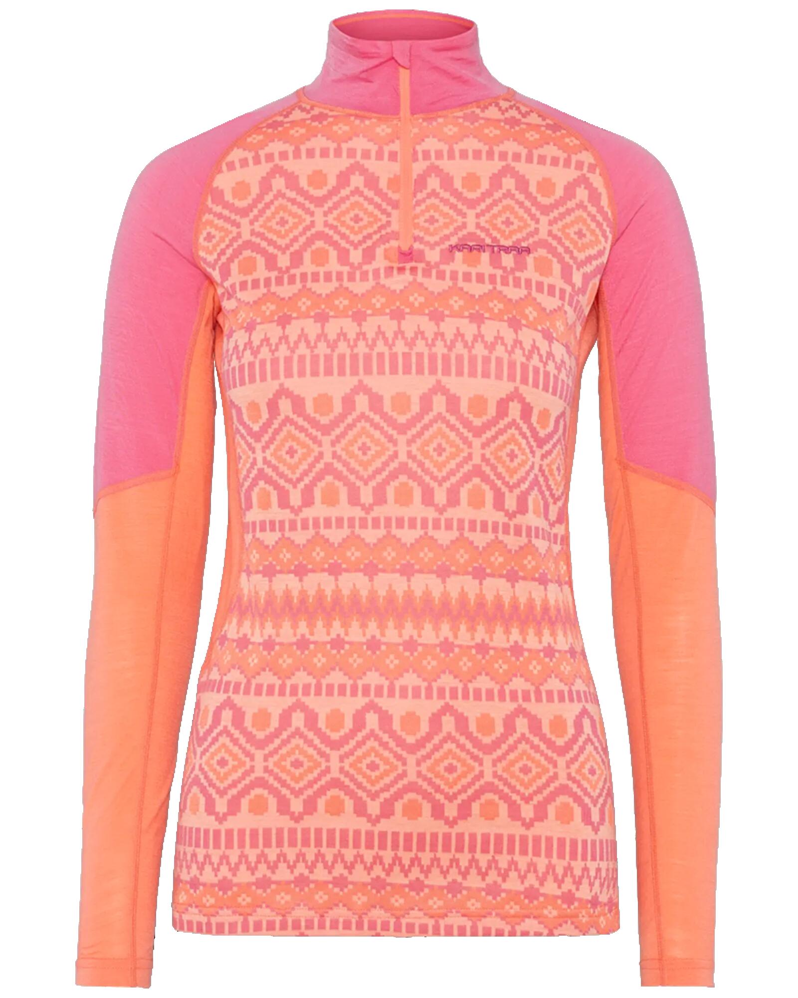 Maglia mezza zip maniche lunghe donna Kari Traa Malia 1/6