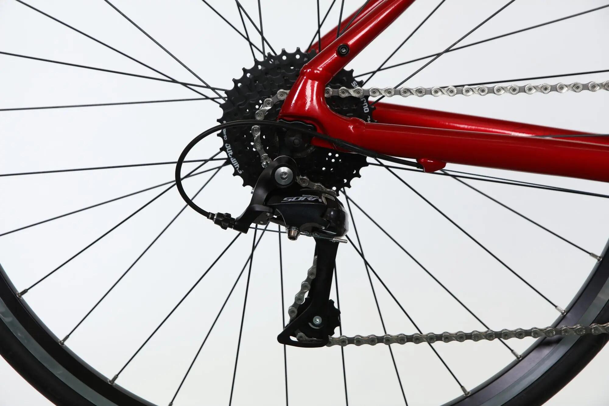 Reconditionné Vélo Route Lapierre Sensium 2.0 Shimano Sora 9V Rouge - Très Bon 4/7