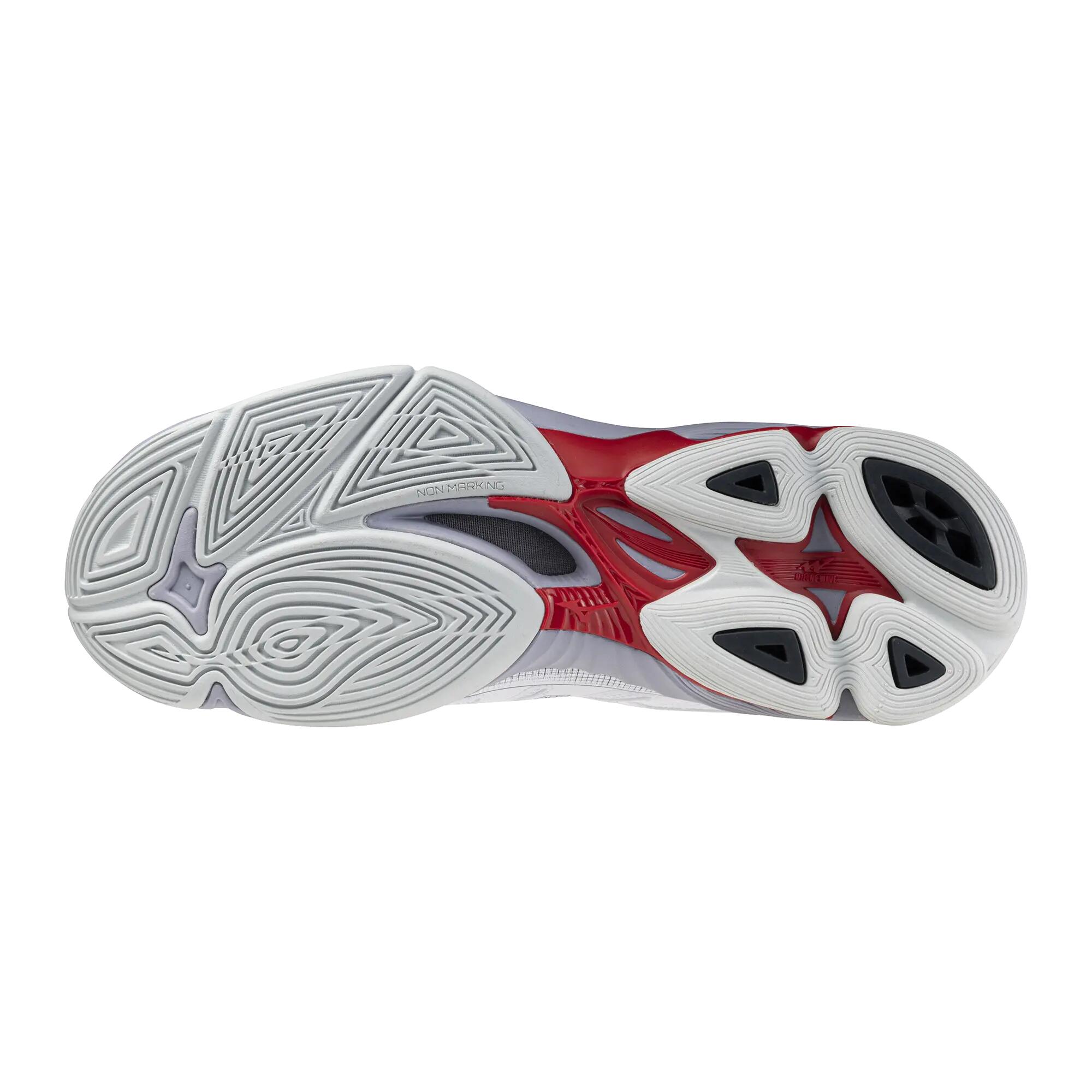 Buty do siatkówki Mizuno Wave Voltage 2 Biało/Czerwono/Czarne 2/3