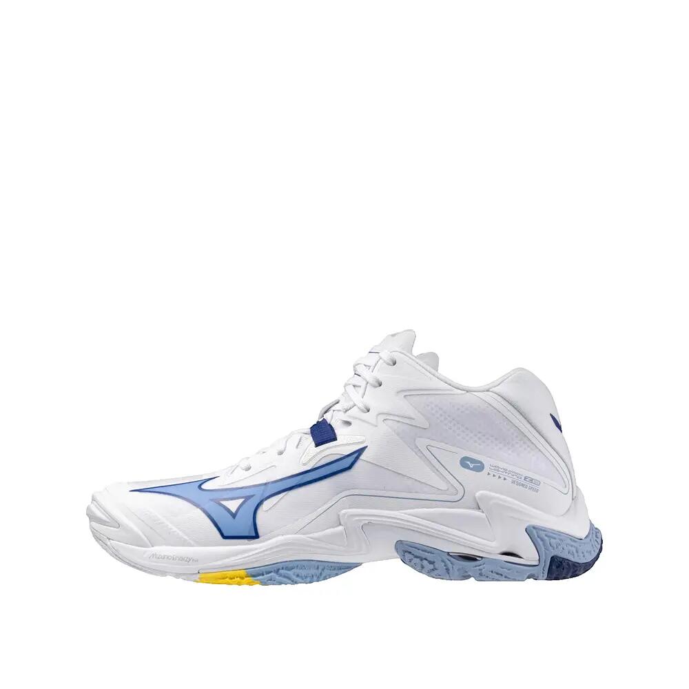 Mizuno Wave Lightning Z8 Mid Volleyball Shoes White/Bellwether Blue/B.Air Blue
