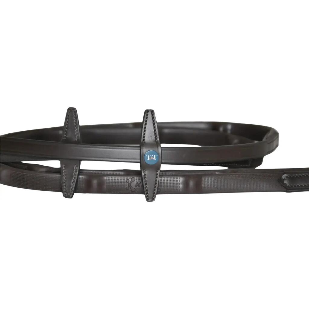 Rubber reins with micro grips for horse T de T