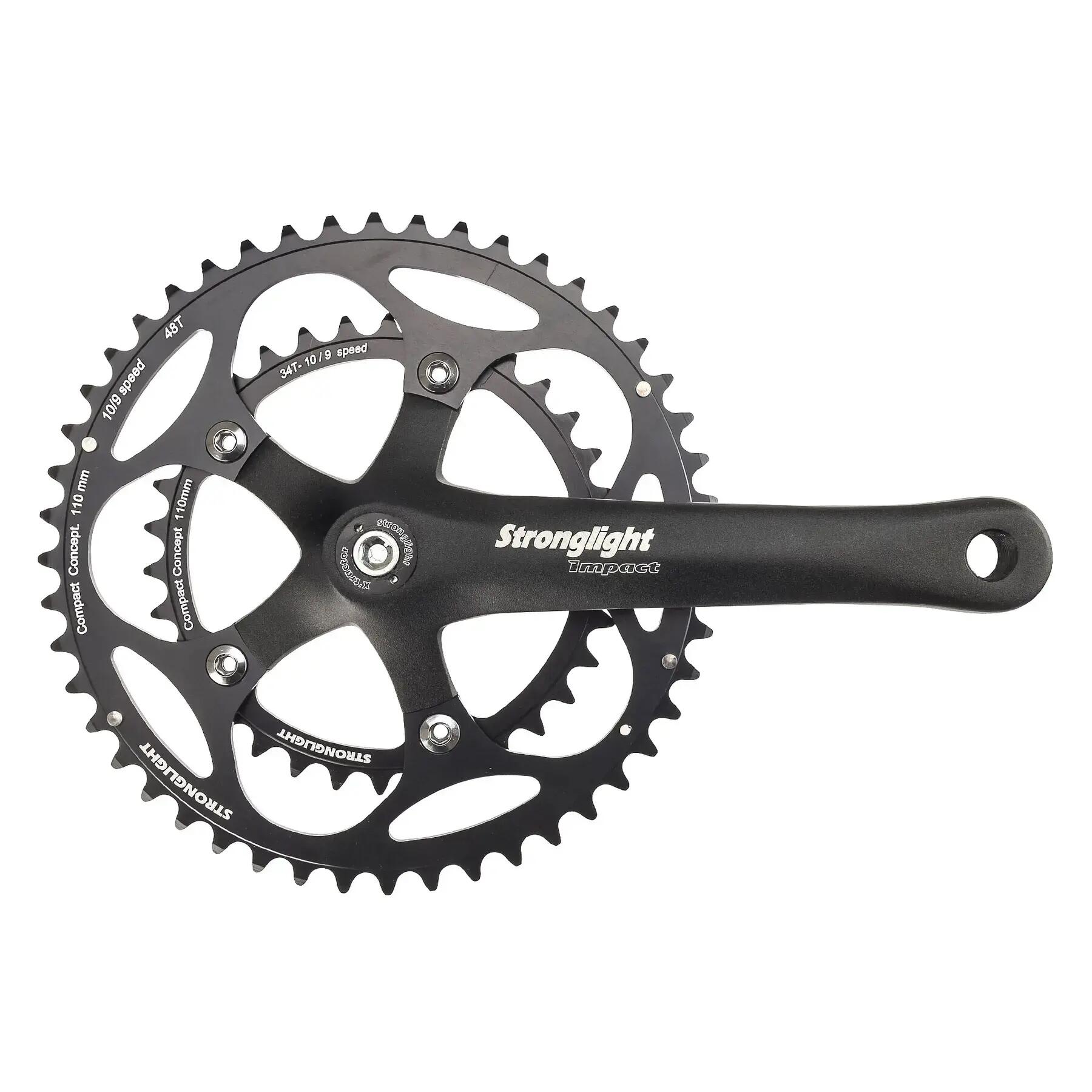 Guarnitura stradale Stronglight Impact 165 mm 48-34 8V. 9-10V. 3/3