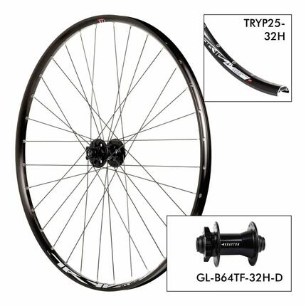 Roue de vélo Rodi D. Tryp25 32H - B64TF 15x100