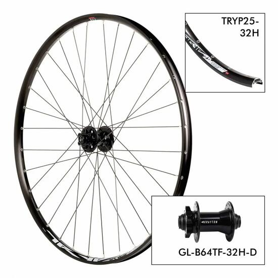 Roue de vélo Rodi D. Tryp25 32H - B64TF 15x100