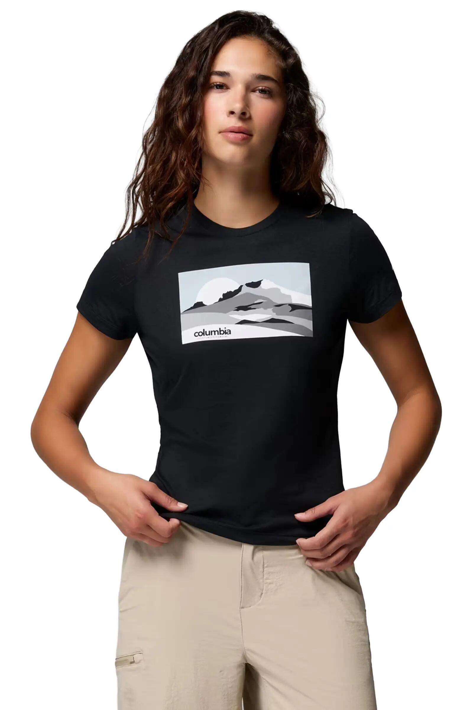 Columbia Ruby Springs™ Graphic Fitted Ss Negro 3/4