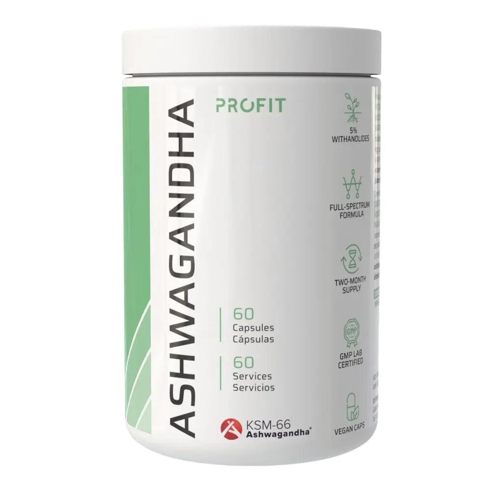 Ashwagandha KSM-66 con GABA y magnesio - 60 cápsulas 1/2